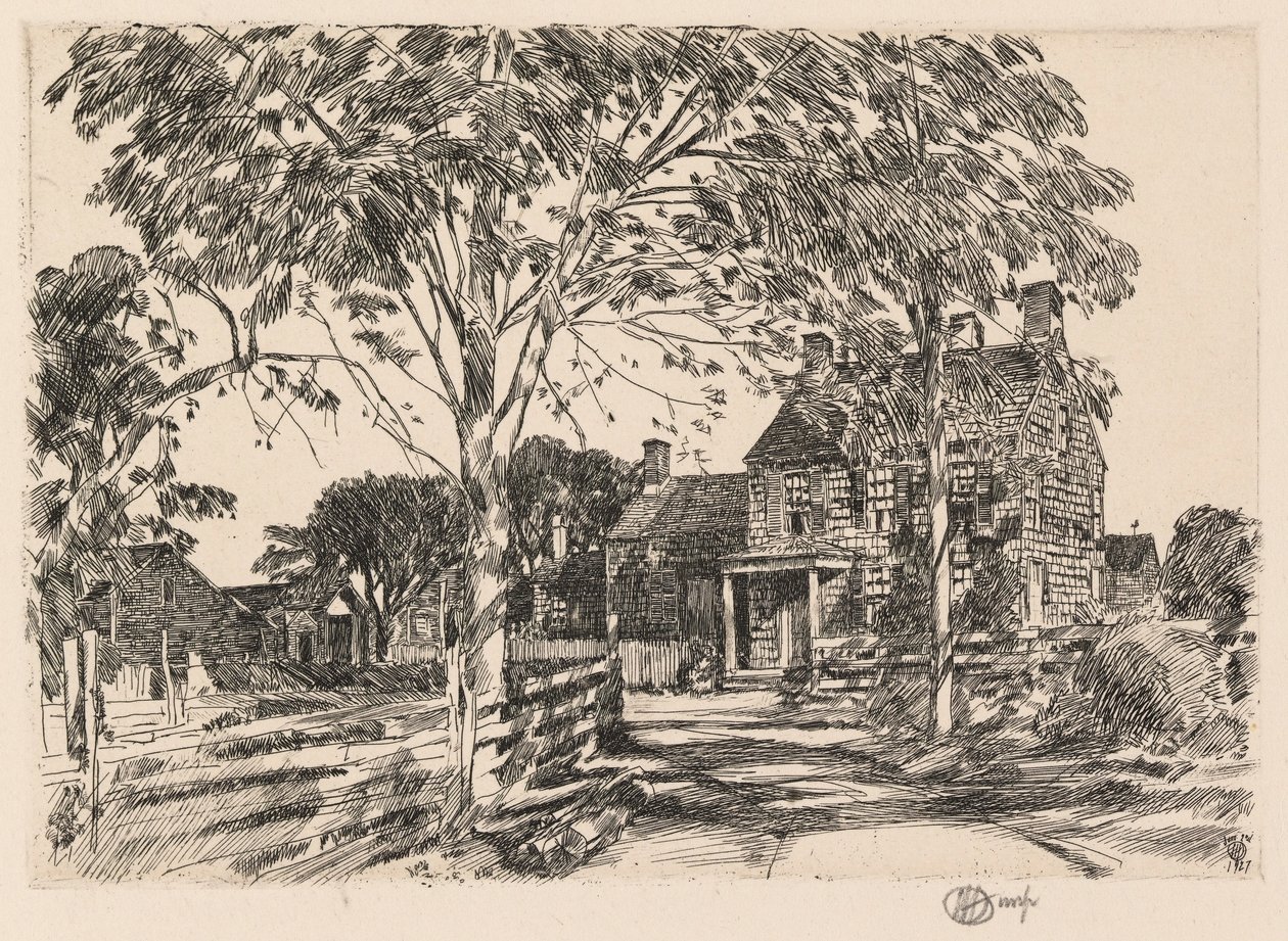 Lugar de nacimiento de Walt Whitman de Childe Hassam