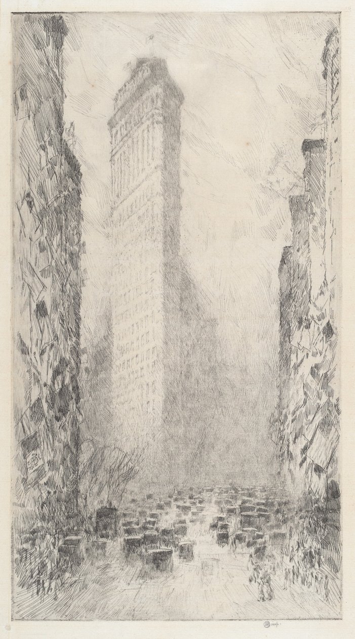 Cumpleaños de Washington—Quinta Avenida y Calle 23 de Childe Hassam
