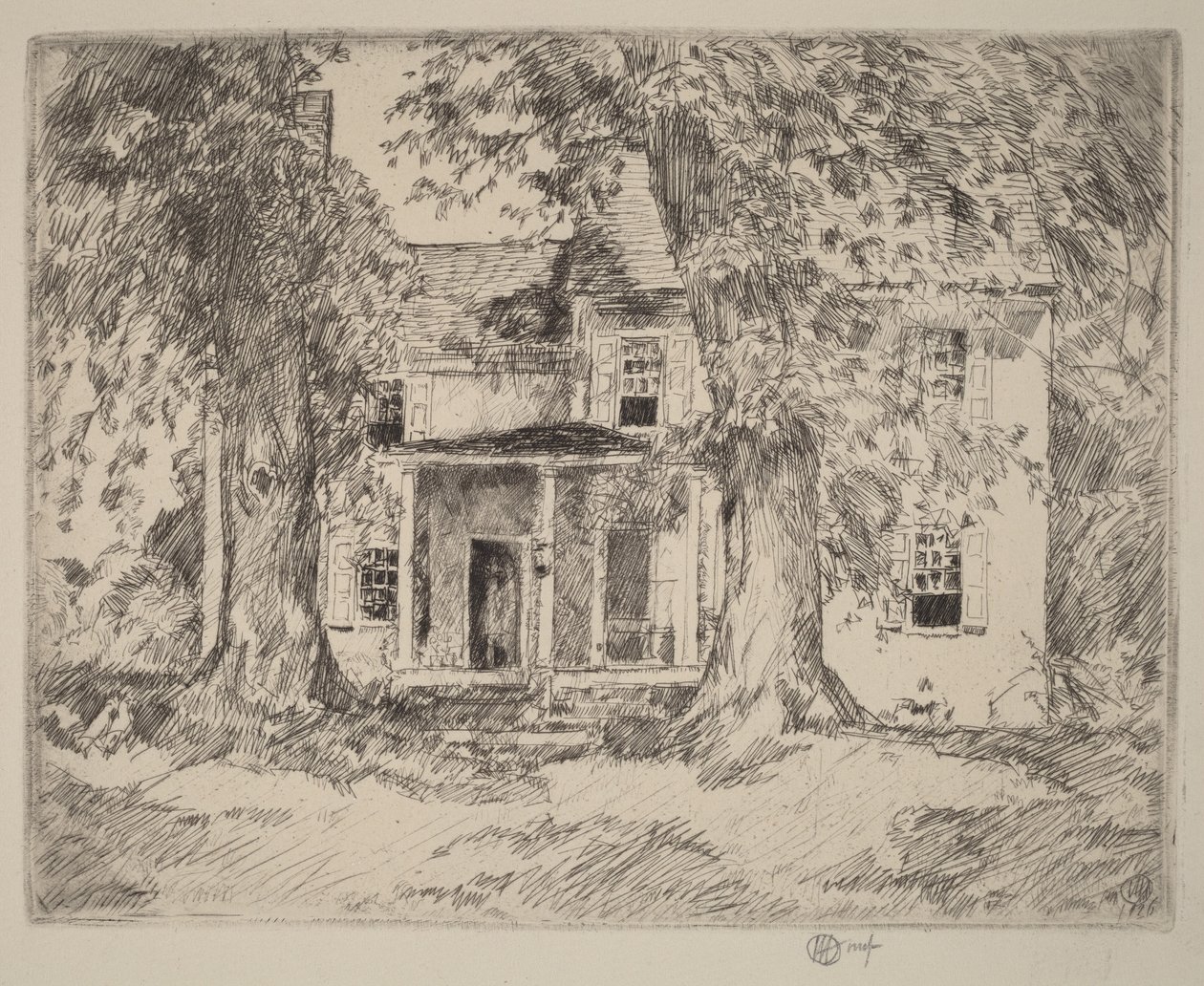 Cuartel general de Washington cerca de Valley Forge de Childe Hassam