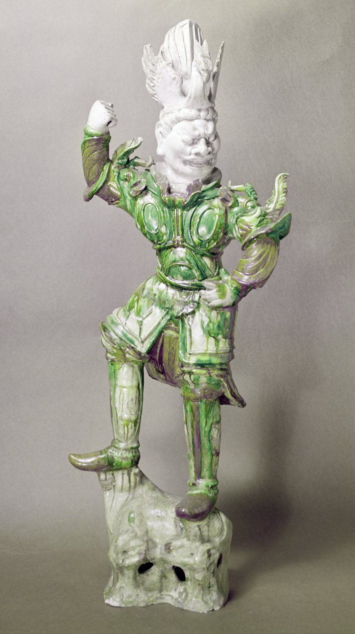 Guardián de tumba de barro, chino, Dinastía Tang (618-906) de Chinese School