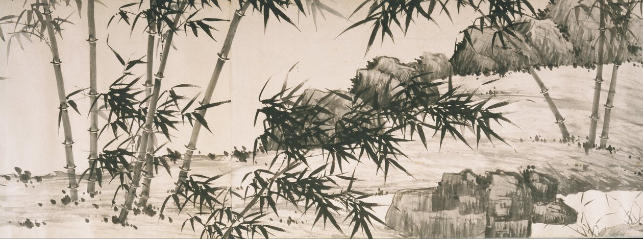 Bambú bajo la lluvia de primavera de Chinese Xia Chang