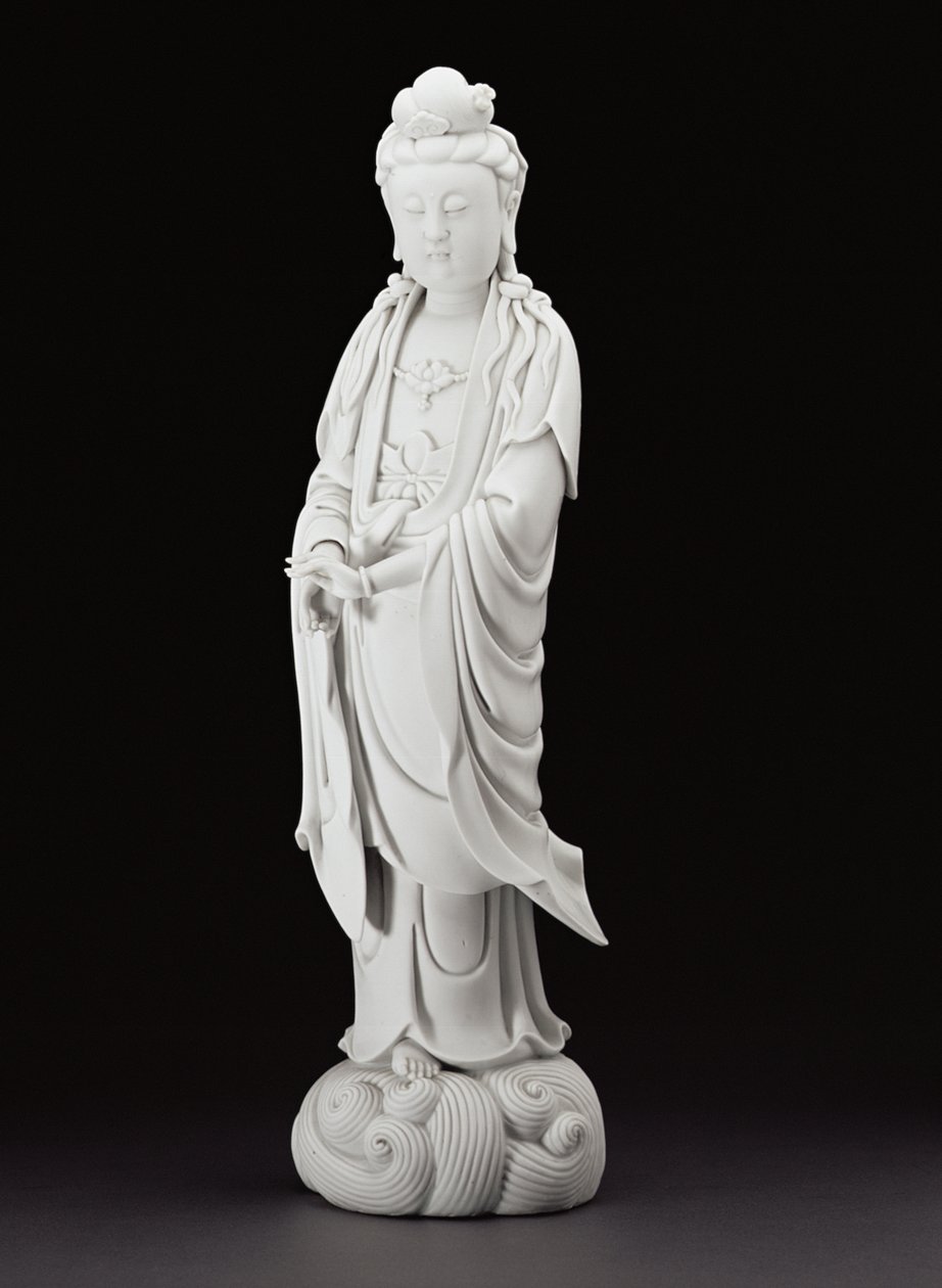 Figura de Guanyin en Blanc de Chine, c.1800 de Chinese School