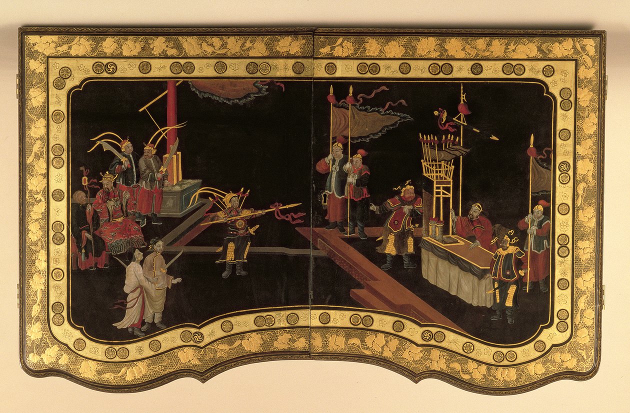 Tapa de tocador de exportación china c.1780 de Chinese School