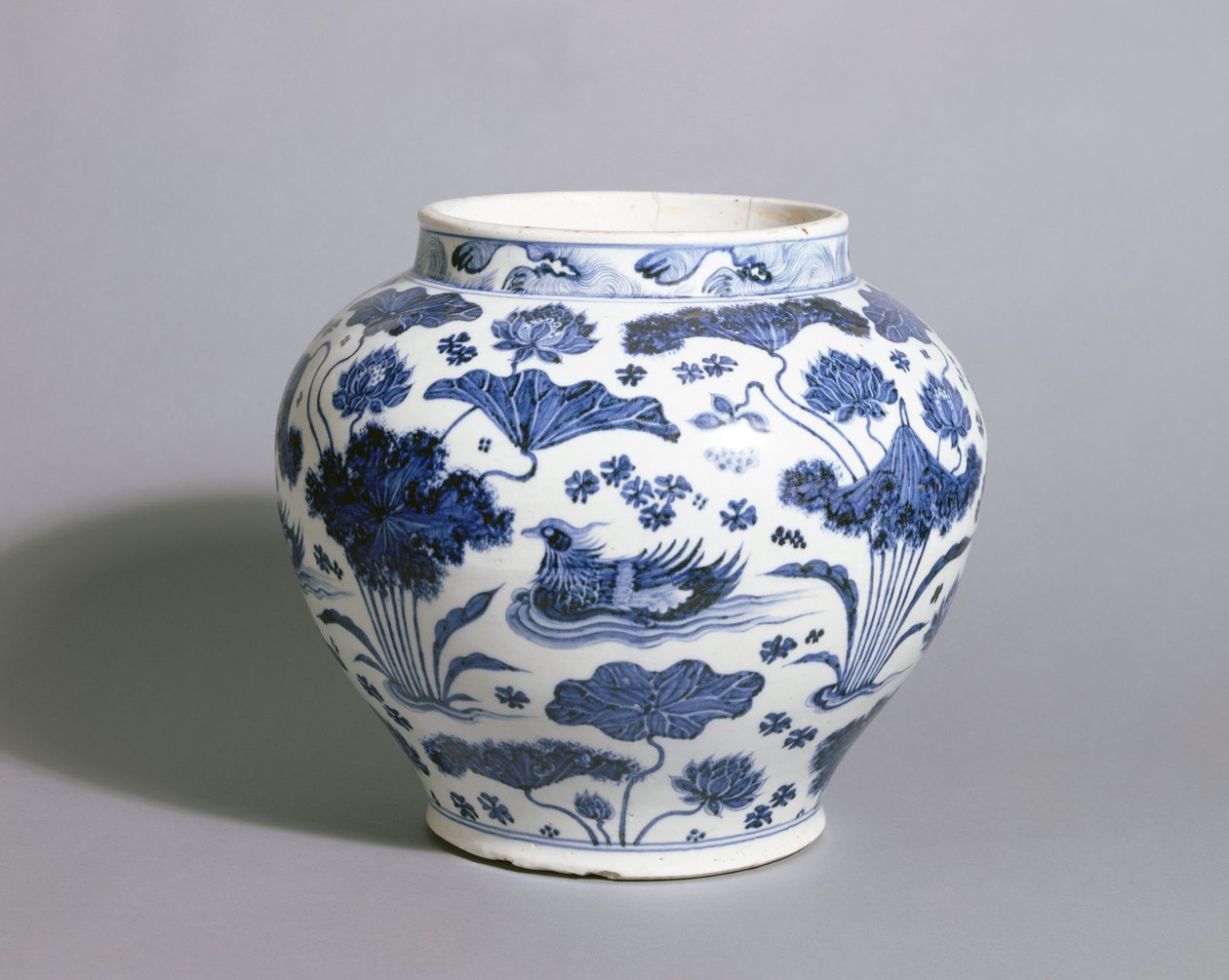 Jarra Guan, Dinastía Yuan, mediados del siglo XIV de Chinese School