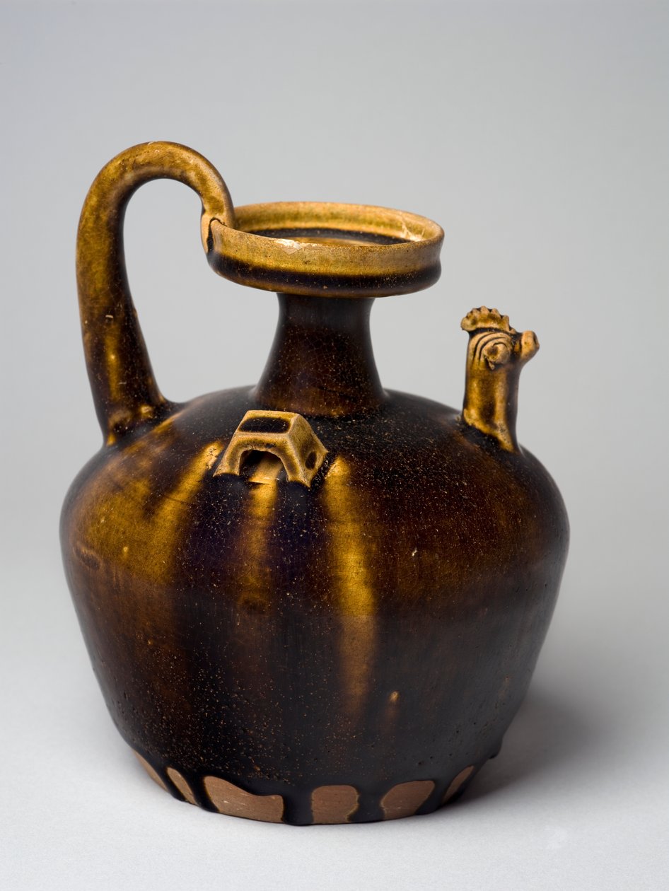 Hu con decoración de cabeza de gallina, Jin Oriental, 317-420 de Chinese School