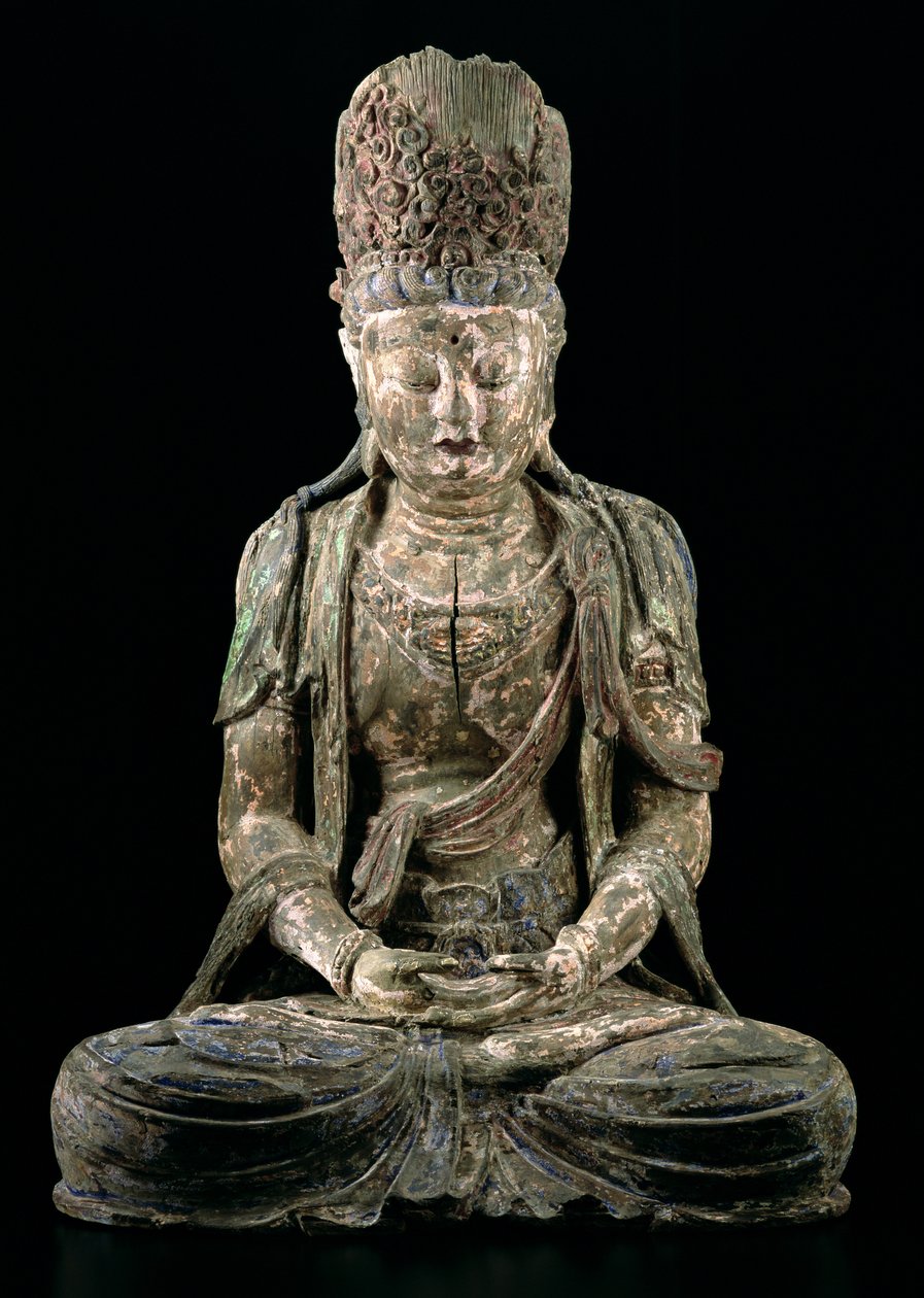 Gran bodhisattva sentado en meditación, dinastía Jin (1115-1234) de Chinese School