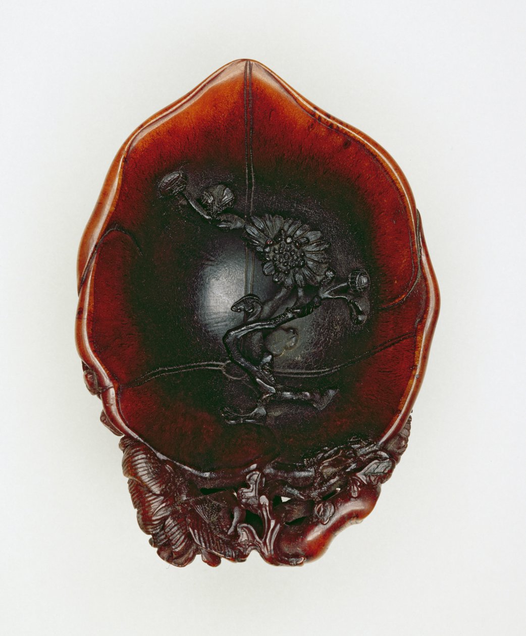 Copa de libación, periodo Qianlong 1736-95 de Chinese School