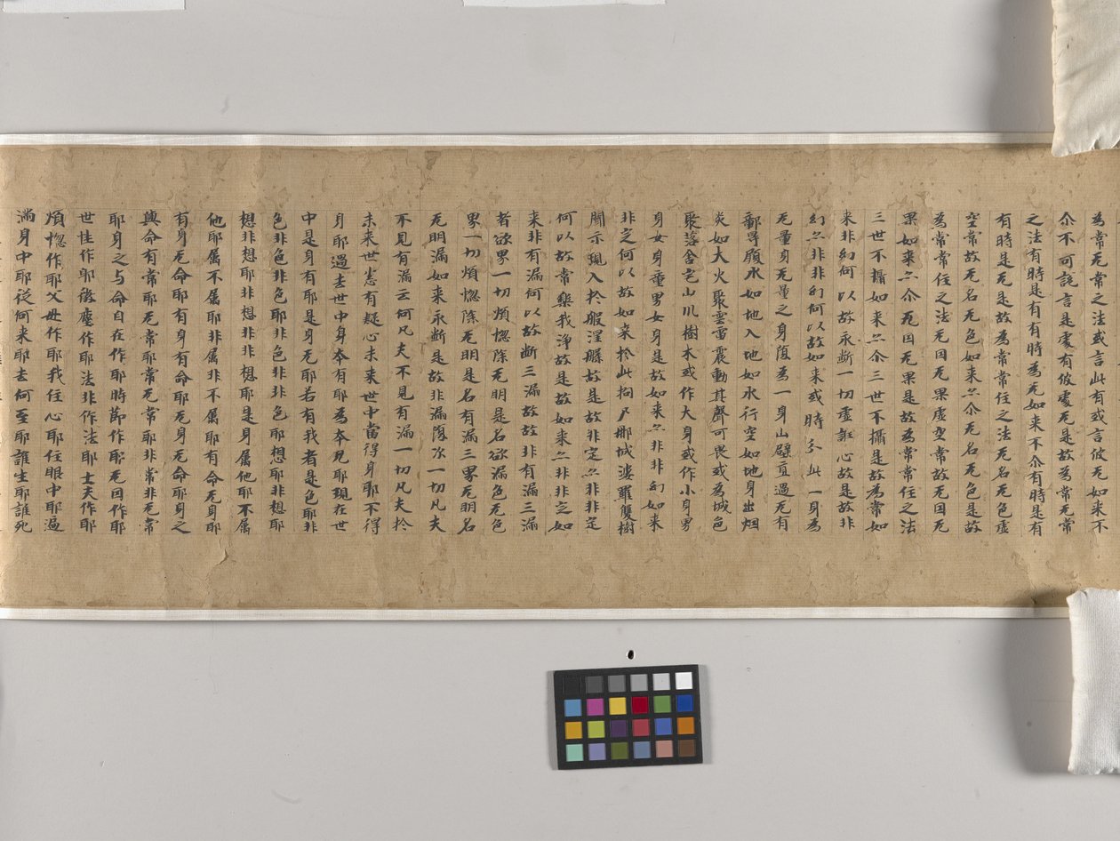 Sutra Mahaparinirvana (Daboniepan Jing) Ch. 22 (tinta sobre papel) de Chinese School