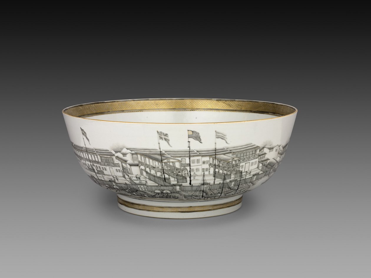 Tazón de Ponche, c.1800 de Chinese School