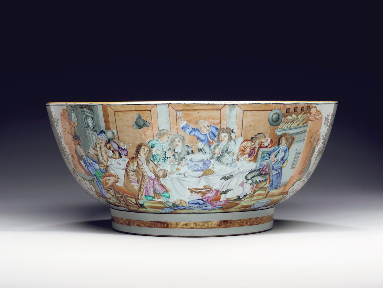 Ponchera rara y masiva, c.1775 de Chinese School