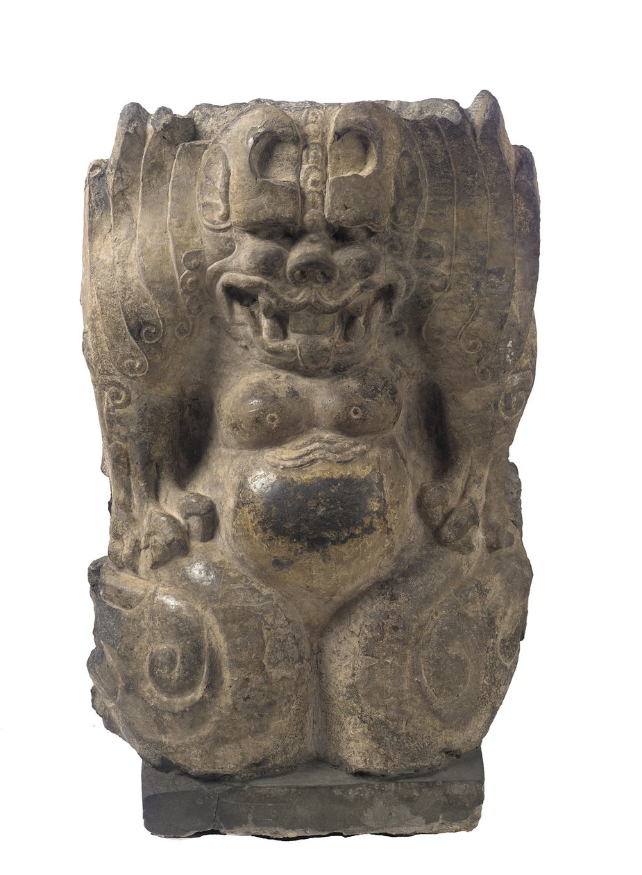 Demonio guardián en cuclillas, provincia de Hebei, Período de División, 550-577 de Chinese School