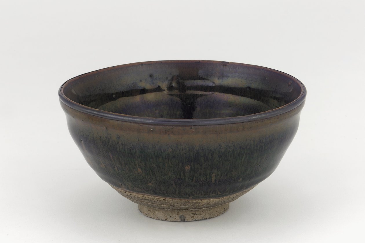 Cuenco de té al estilo de la cerámica Jian, Nanping, provincia de Fujian, dinastía Song del Sur o Yuan, siglo XIII-XIV de Chinese School