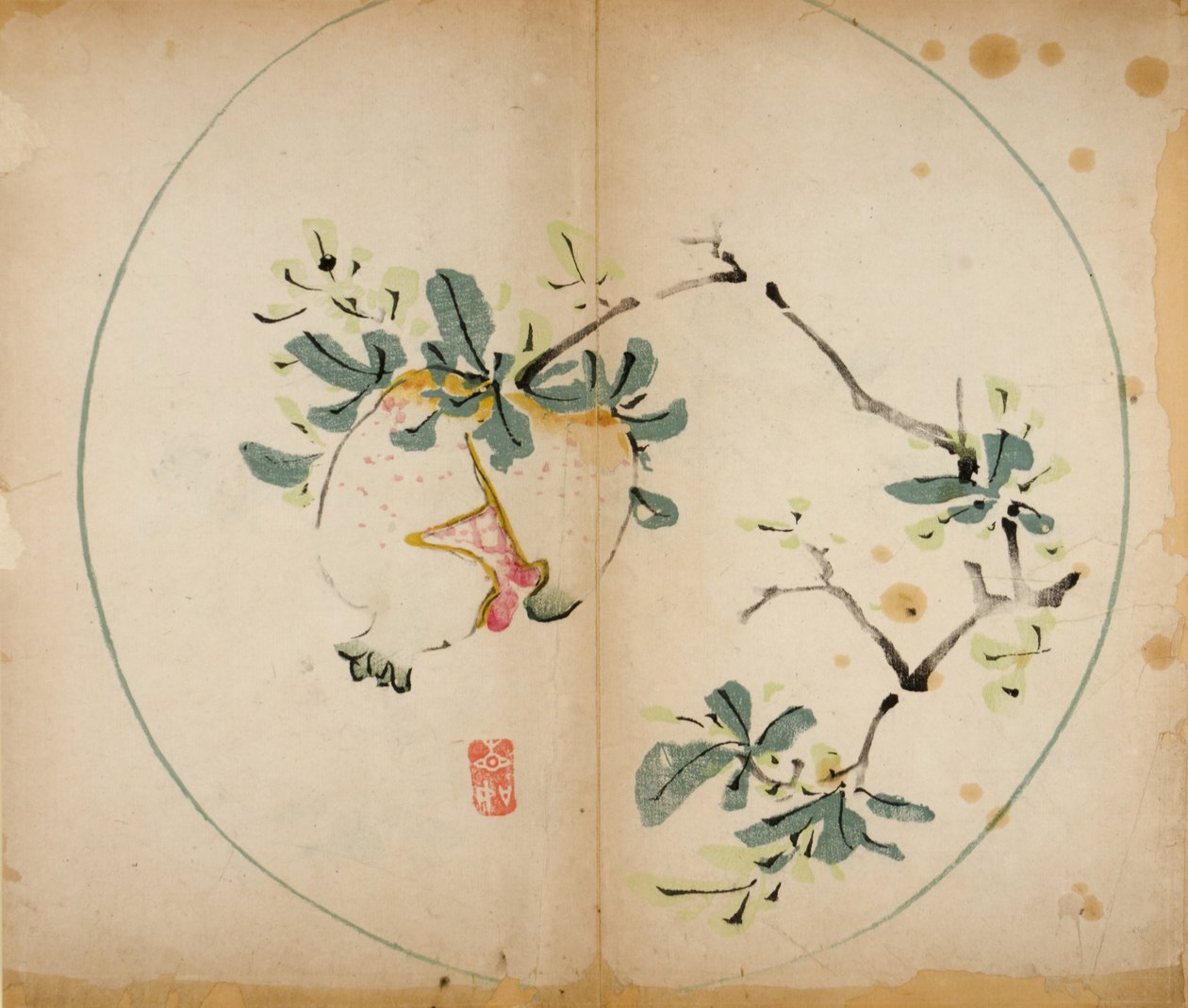 Impresiones del Estudio de los Diez Bambúes, 1643 de Chinese School