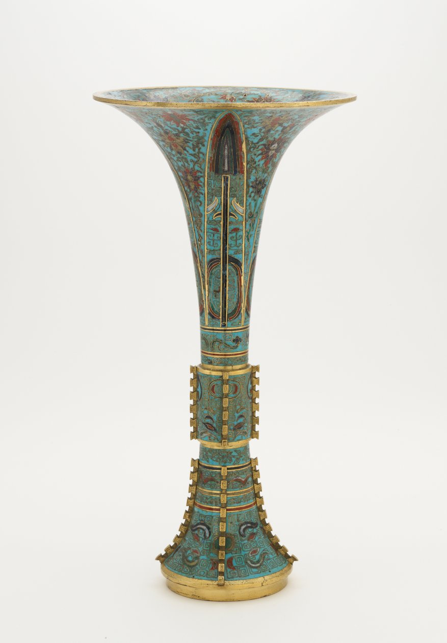 Jarrón en forma de gu arcaico, 1662-1722 de Chinese School
