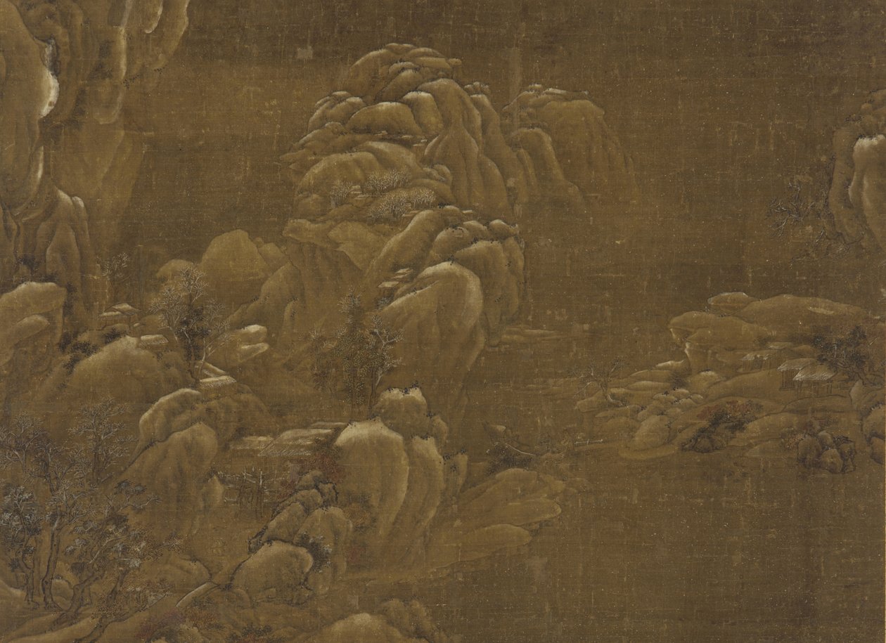 Paisaje de invierno, dinastía Ming o Qing, siglo XV-XVIII de Chinese School