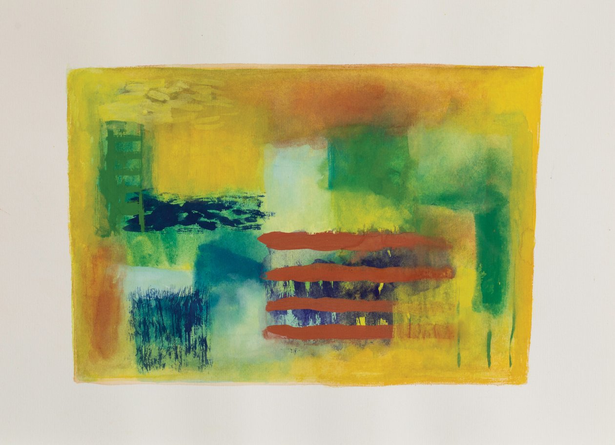 Jardín amarillo II, 2003 (gouache sobre papel de acuarela) de Ching Fun Tso