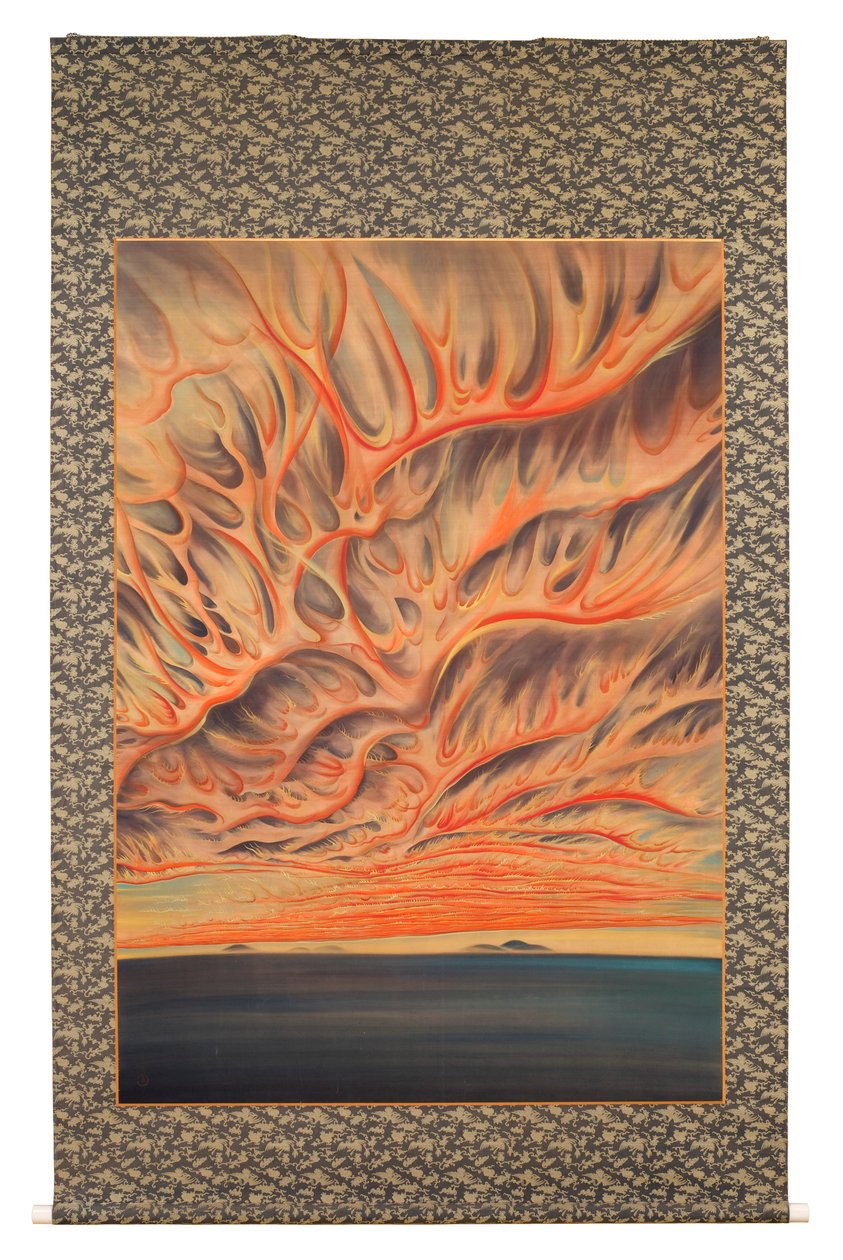 Puesta de sol del valle de Sacramento de Chiura Obata