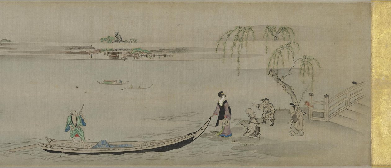 Paisajes a lo largo del río Sumida de Chobunsai Eishi
