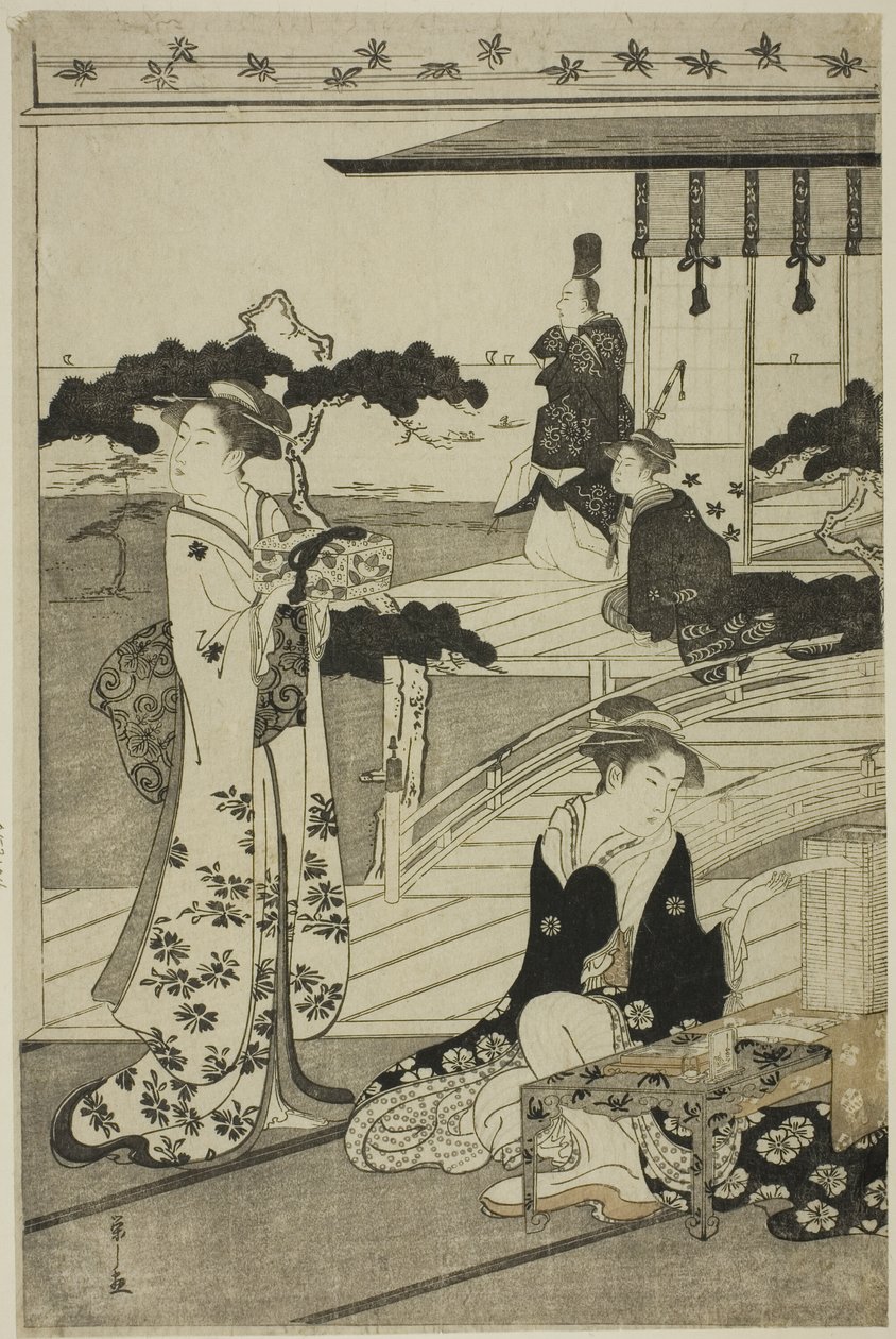 Suma, de la serie "Una Parodia de Moda del Cuento de Genji (Furyu yatsushi Genji)" de Chobunsai Eishi