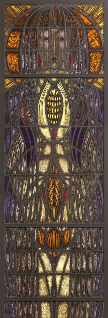 Ventana, vitral, diseño Lebeau de Chris Lebeau