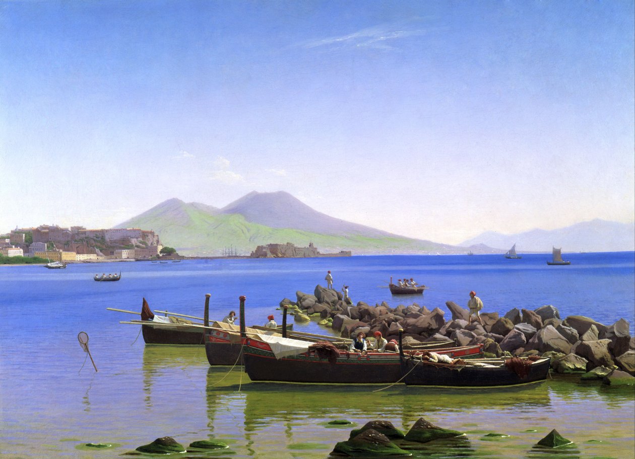 Bahía de Nápoles de Christen Schjellerup Købke