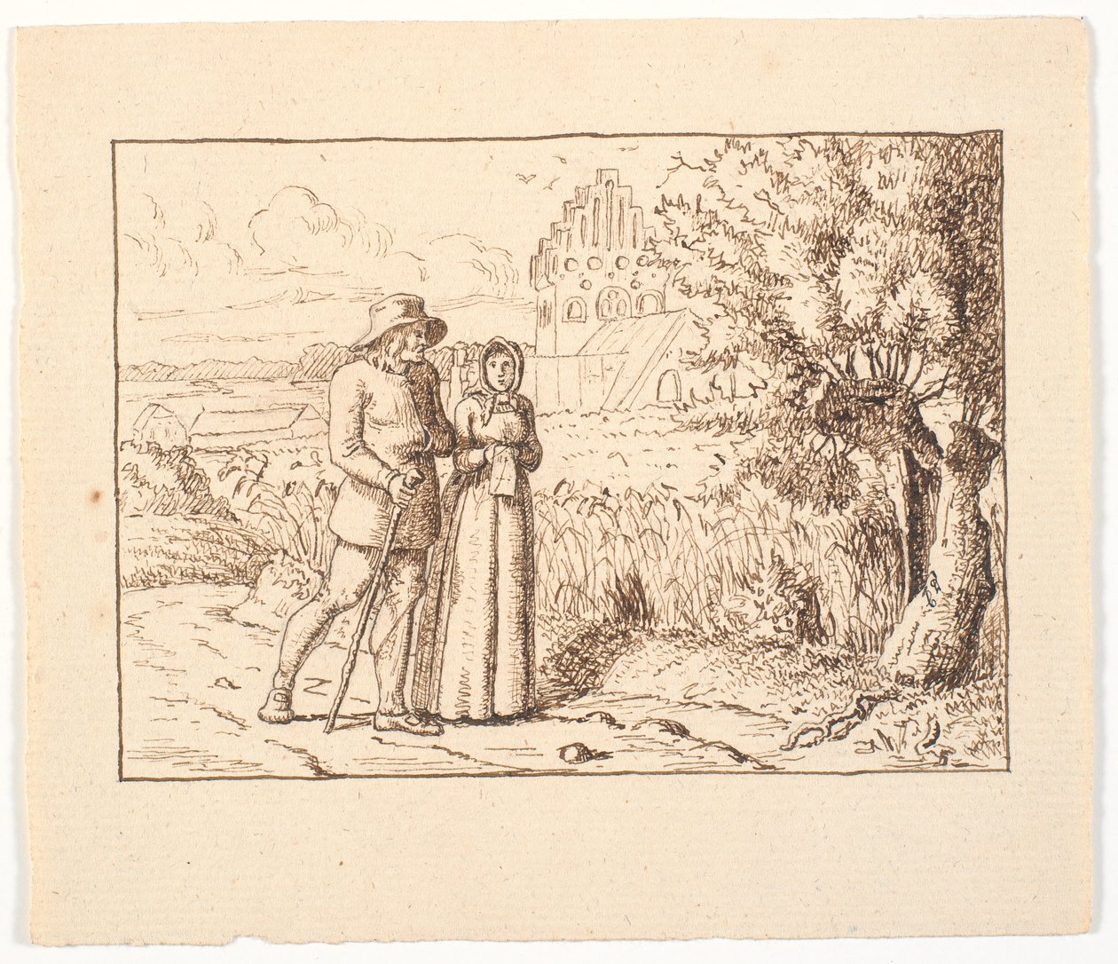 Ilustración para St. St. Blicher, Las tres vísperas de Christen Dalsgaard