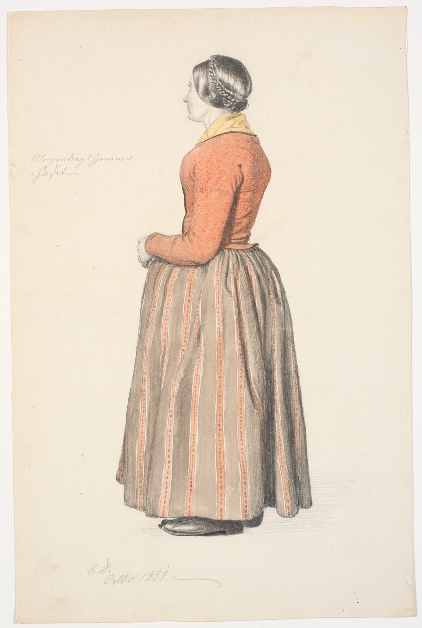 Chica en Ropa de Mañana de Christen Dalsgaard