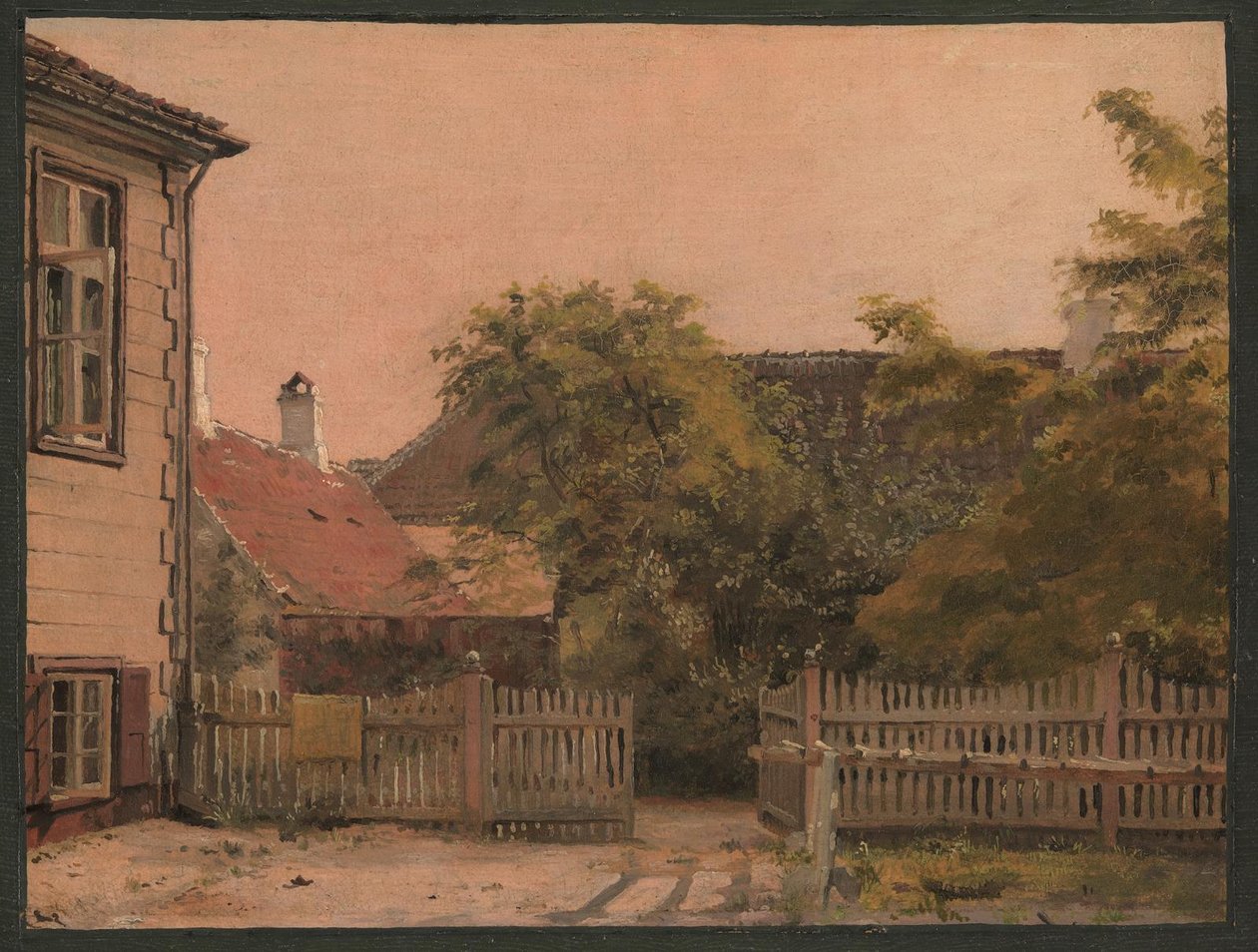 Un Rincón de la Casa del Padre del Artista de Christen Købke