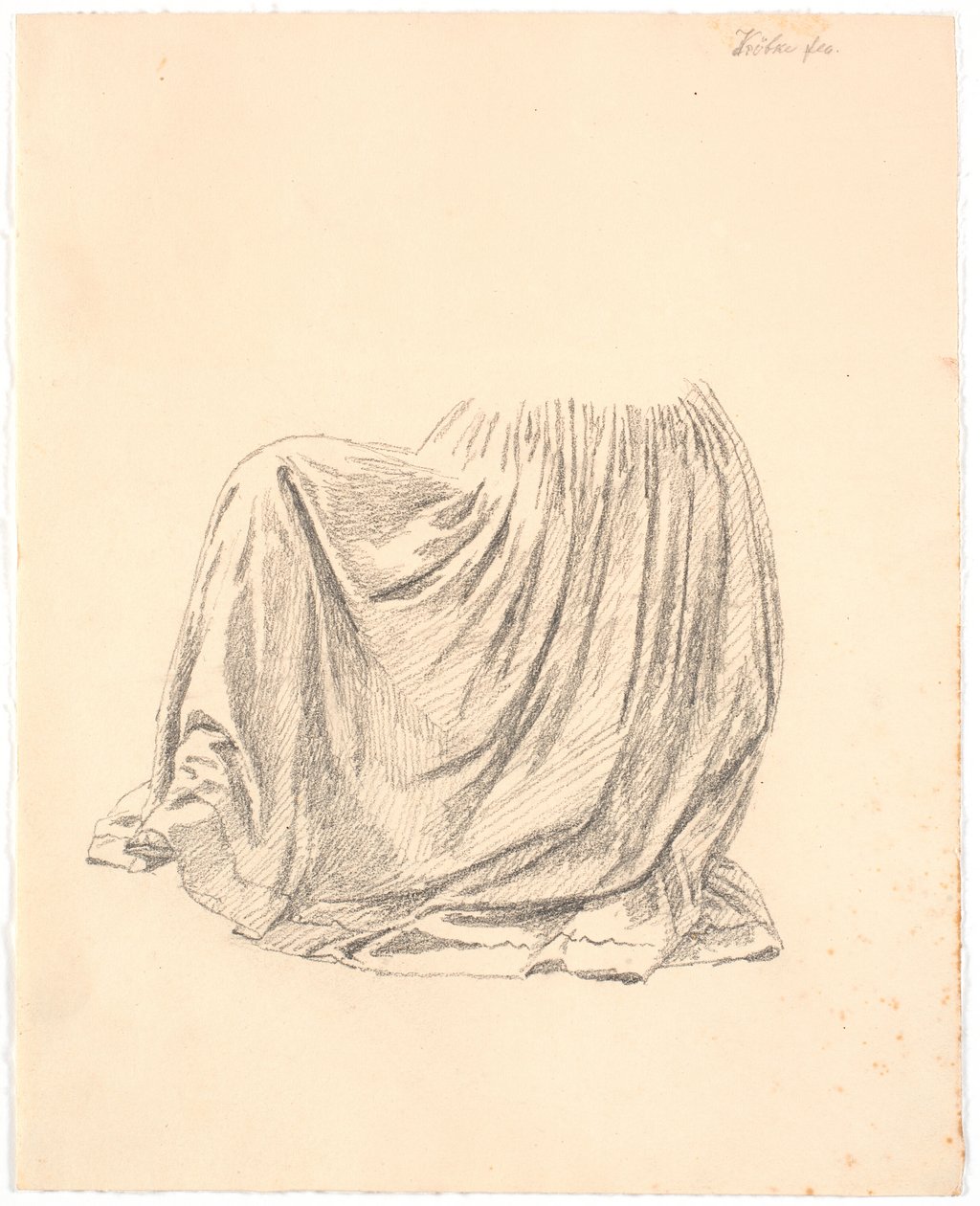 Estudio de drapeado de Christen Købke