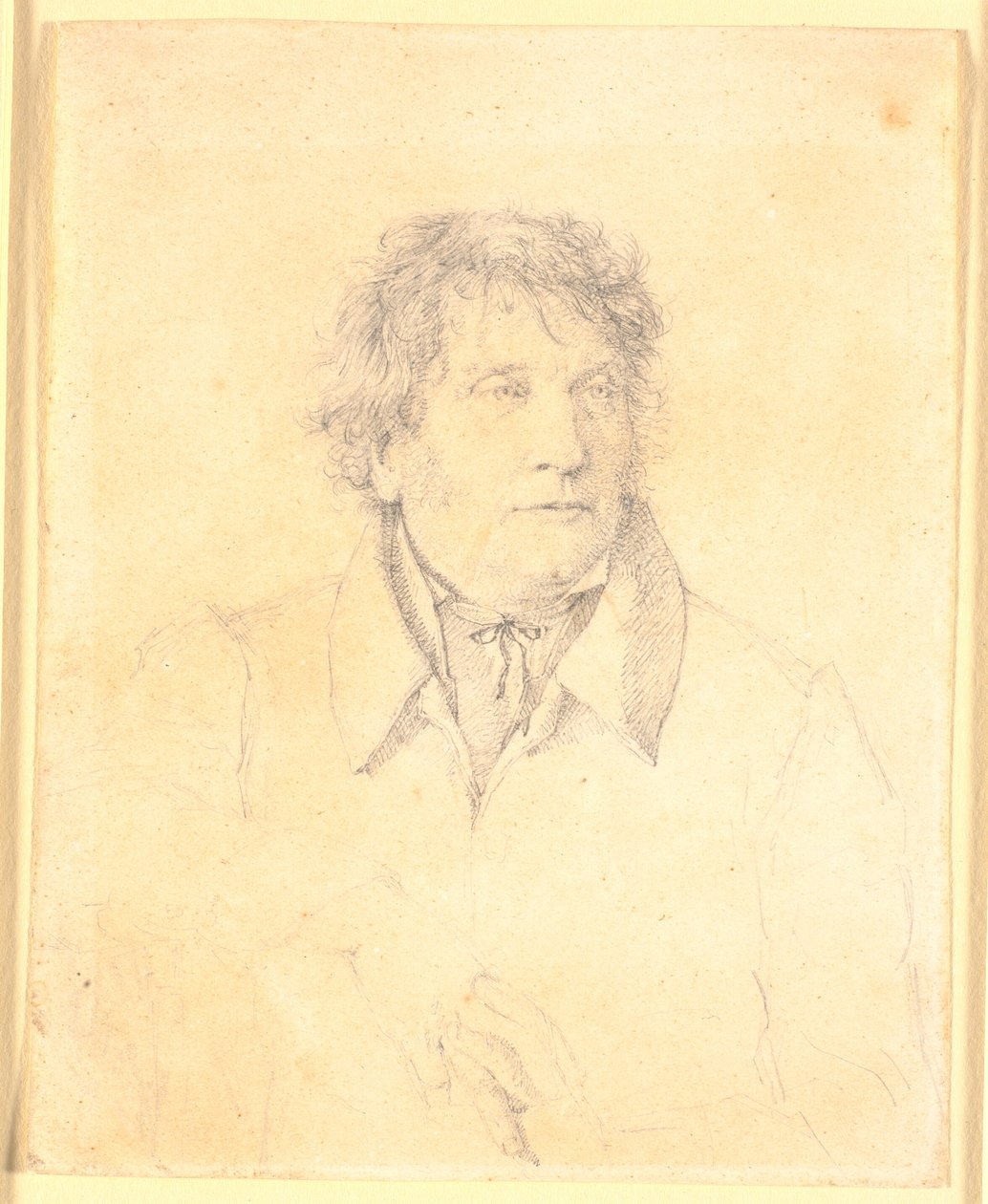 Retrato del padre, maestro panadero P.B. Købke de Christen Købke
