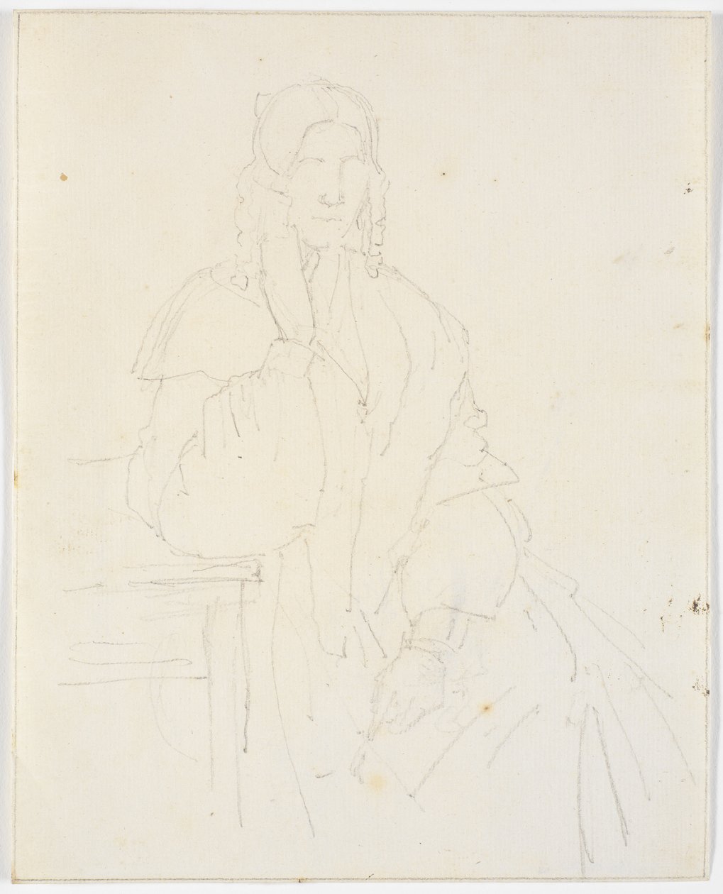 Boceto de la esposa del Comandante Købke, Jacobine, nacida Feilberg de Christen Købke
