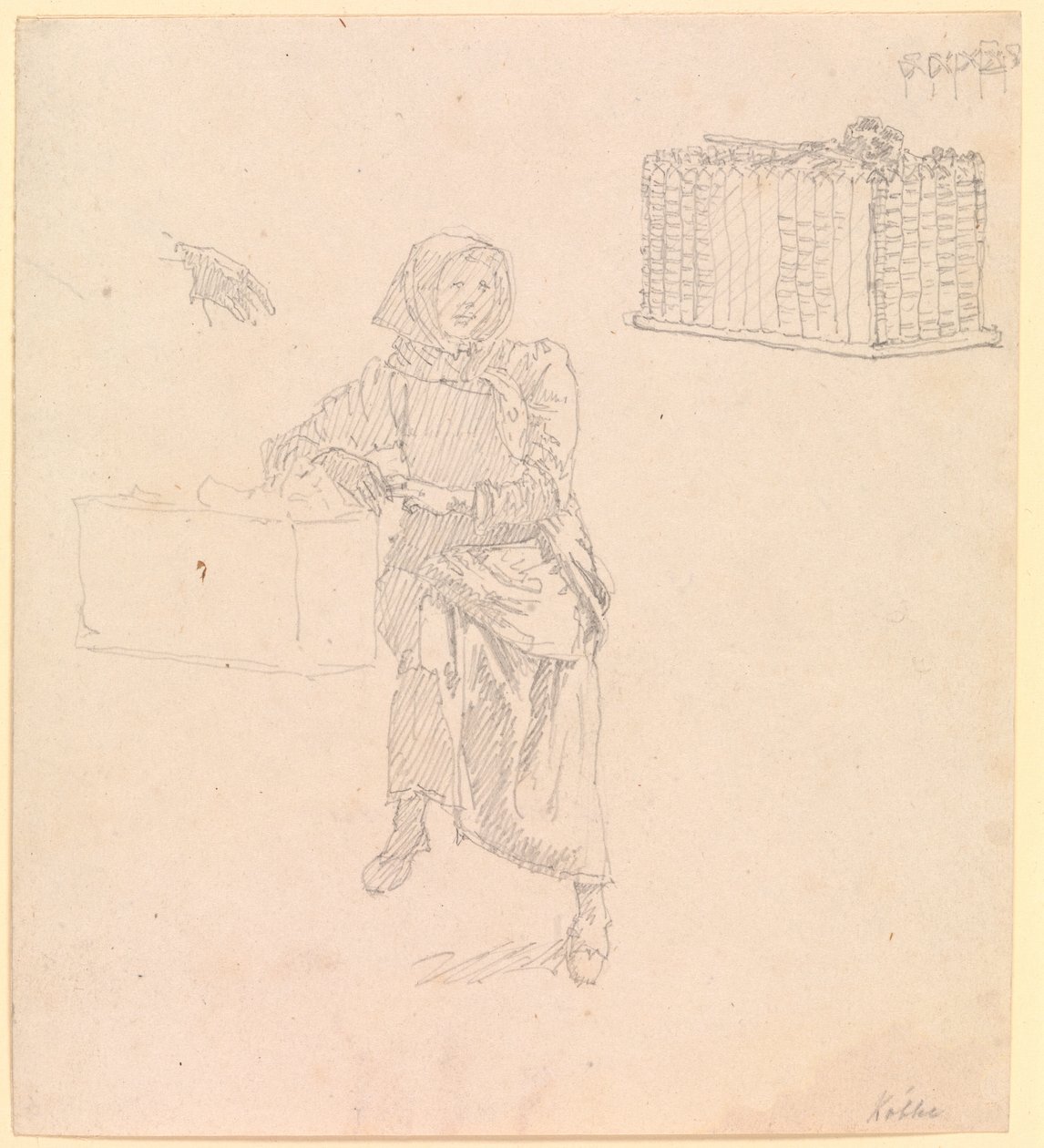 Mujer de Skovshoved, sentada de Christen Købke