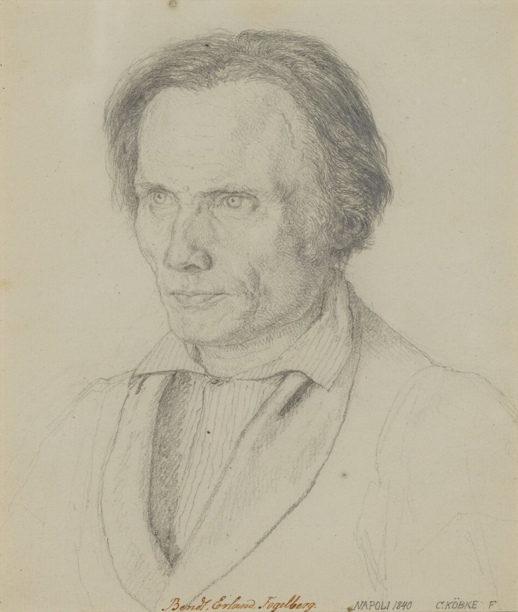 Bengt Erland Fogelberg (1786-1854), escultor, 1839 de Christen Købke