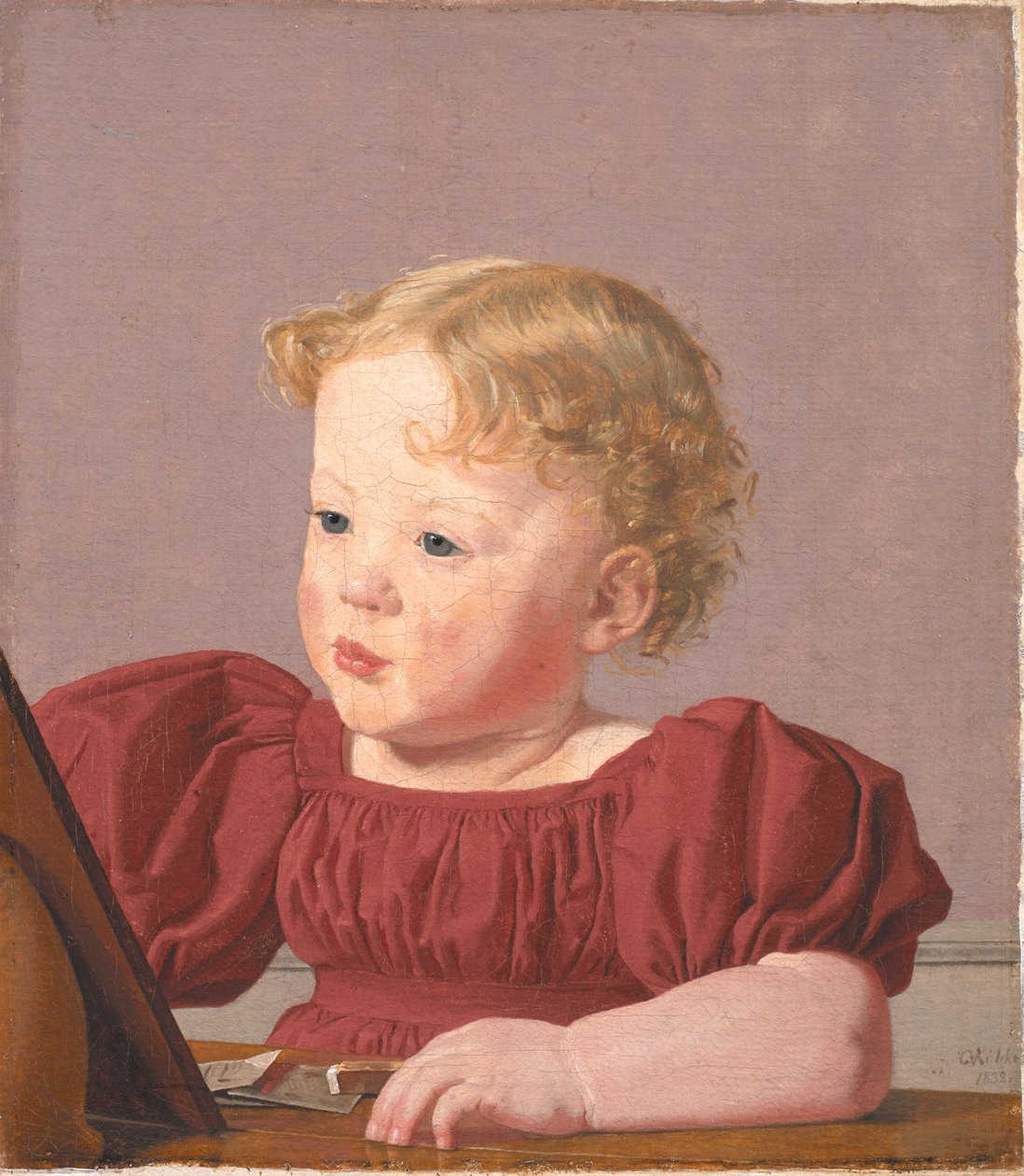 Ida Thiele, la futura Sra. Wilde, de niña de Christen Købke