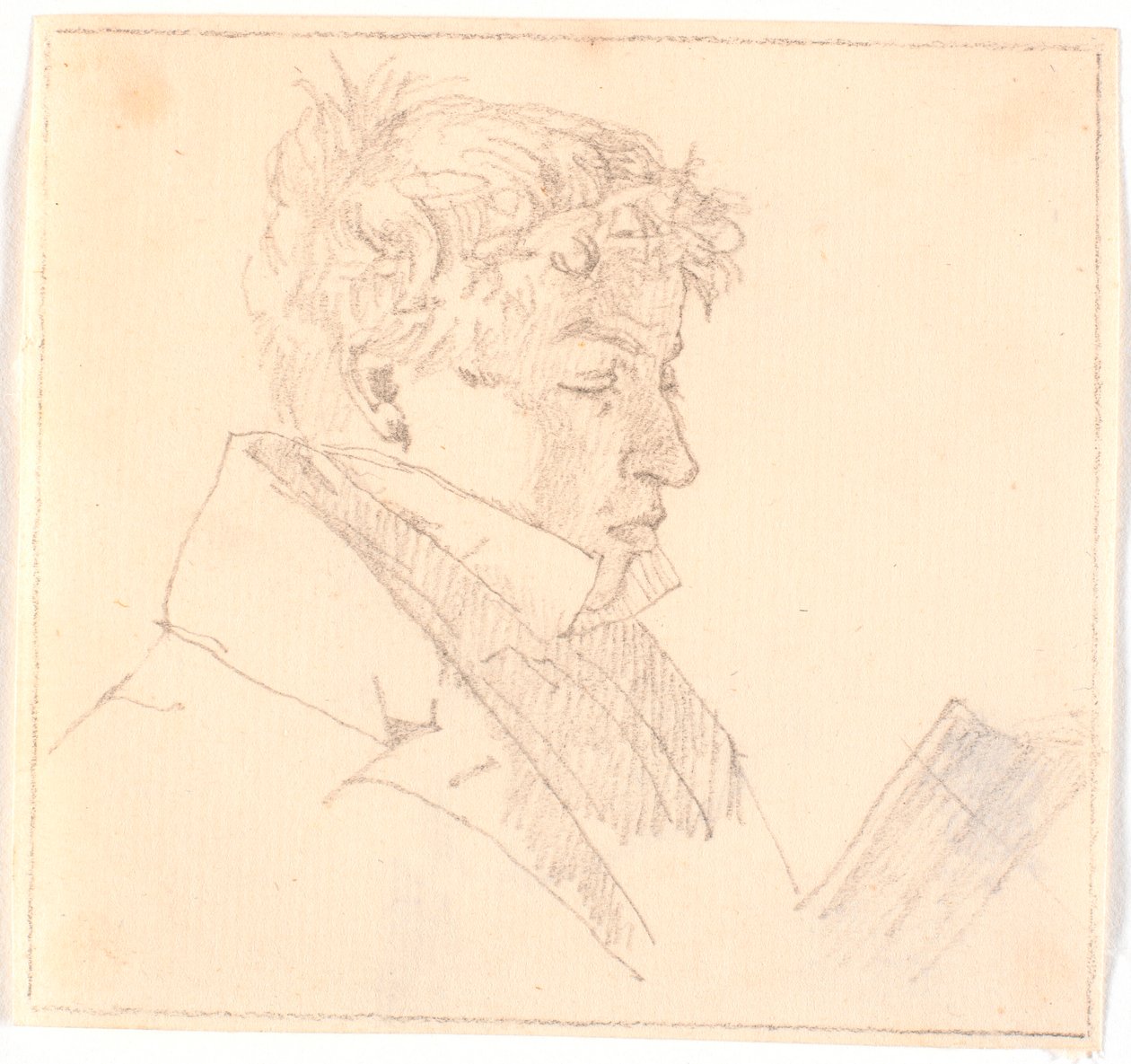 Joven leyendo, el hermano mayor del artista, pastor Carl Adolf Købke (1804-1840)? de Christen Købke