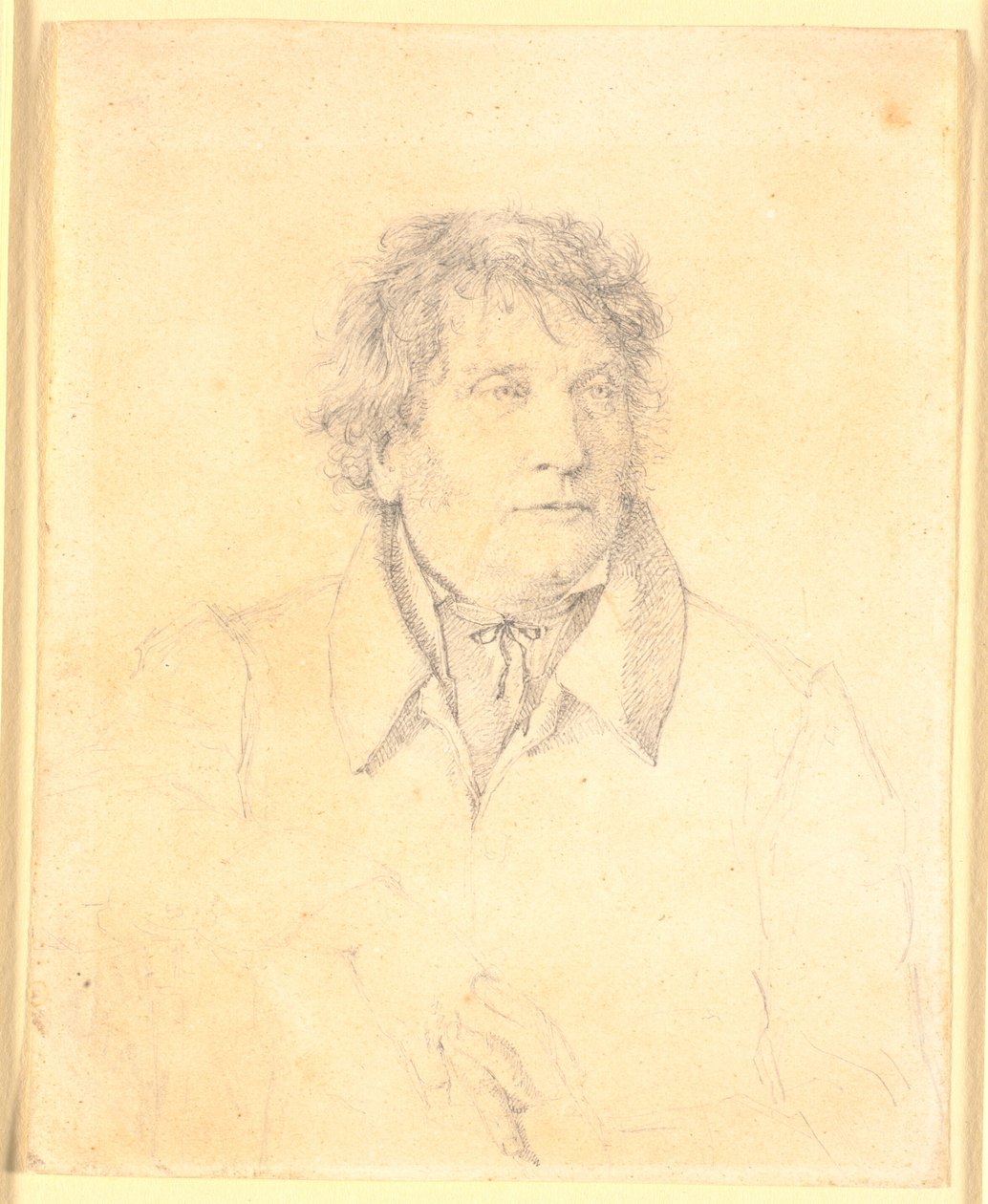 Retrato del padre, maestro panadero P.B. Købke de Christen Købke