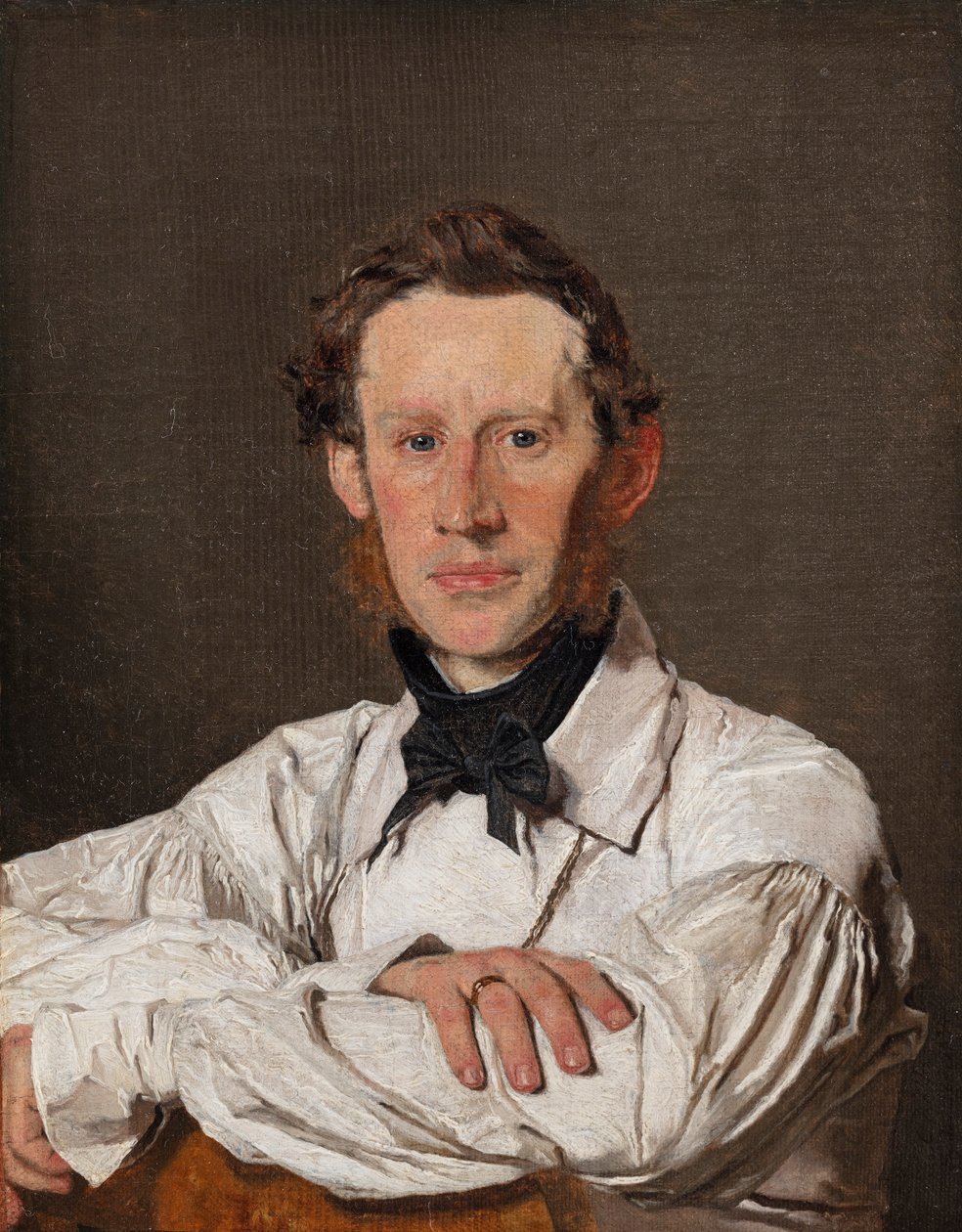 Retrato del pintor de animales Christian Holm de Christen Købke