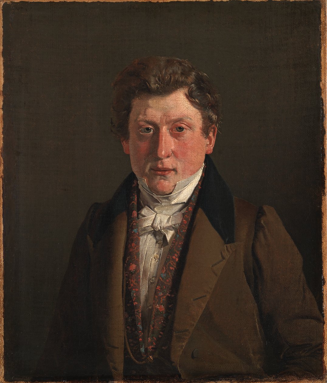 Retrato del primo y cuñado del artista, el tendero Christian Petersen de Christen Købke