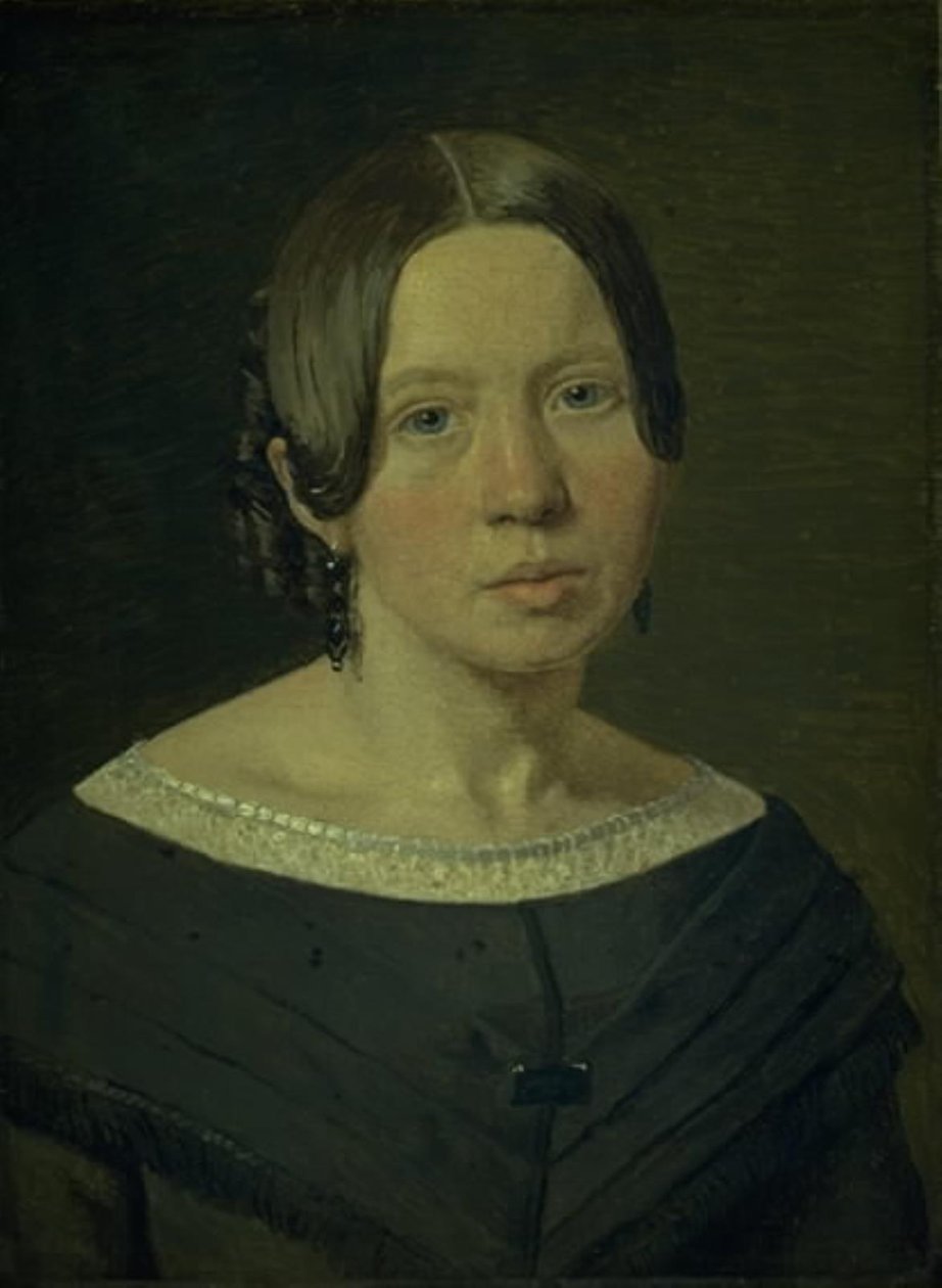 Retrato de la cuñada del artista Johanne Elisabeth Købke, de soltera Sundbye de Christen Købke