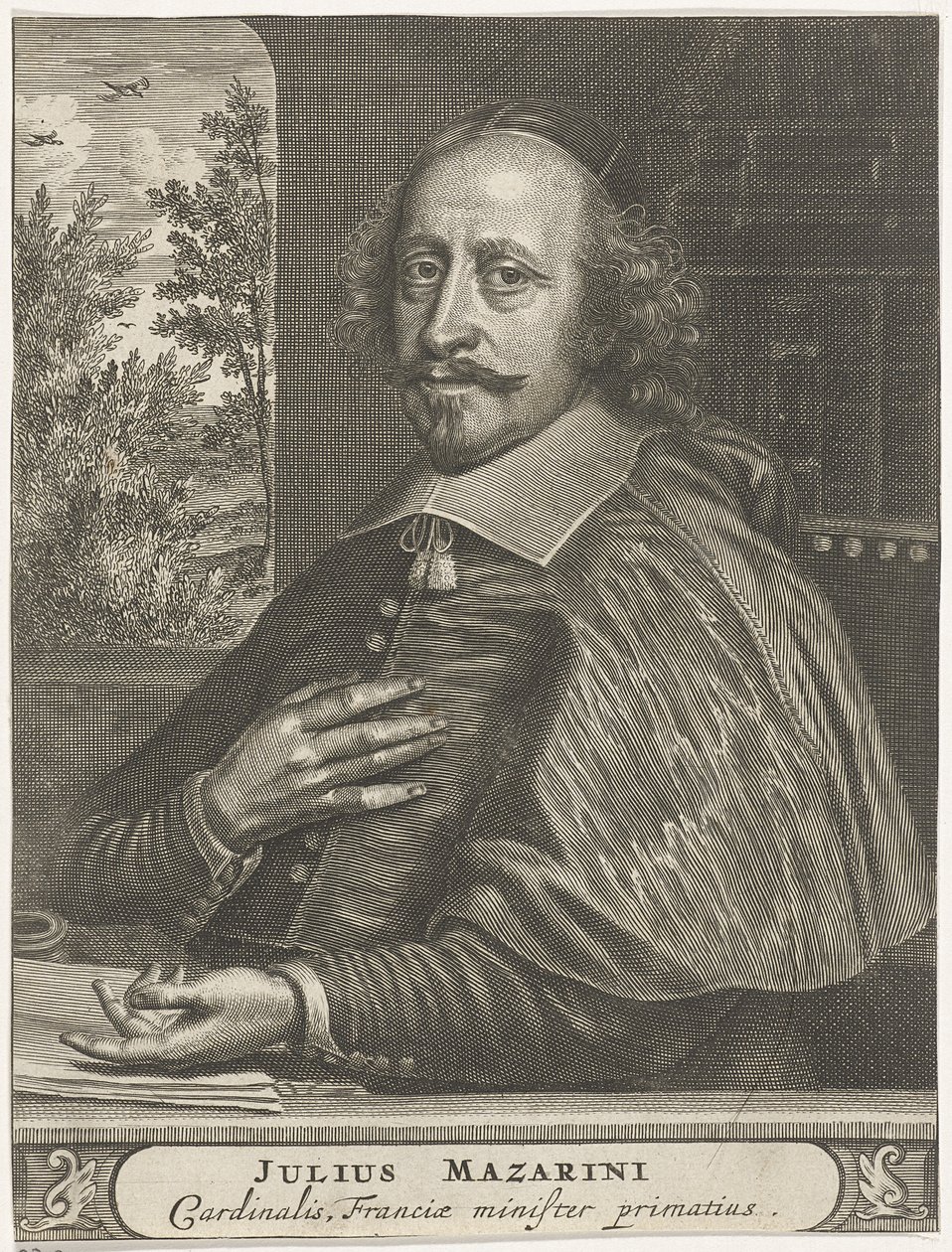 Retrato del Cardenal Mazarino, 1660s-1670s de Christiaan Hagen