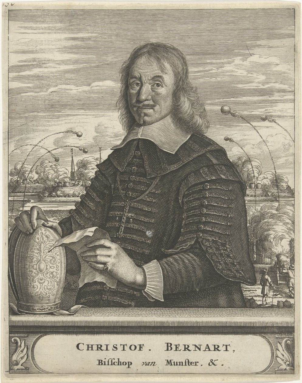 Retrato de Christoph Bernhard von Galen, obispo de Münster de Christiaan Hagen