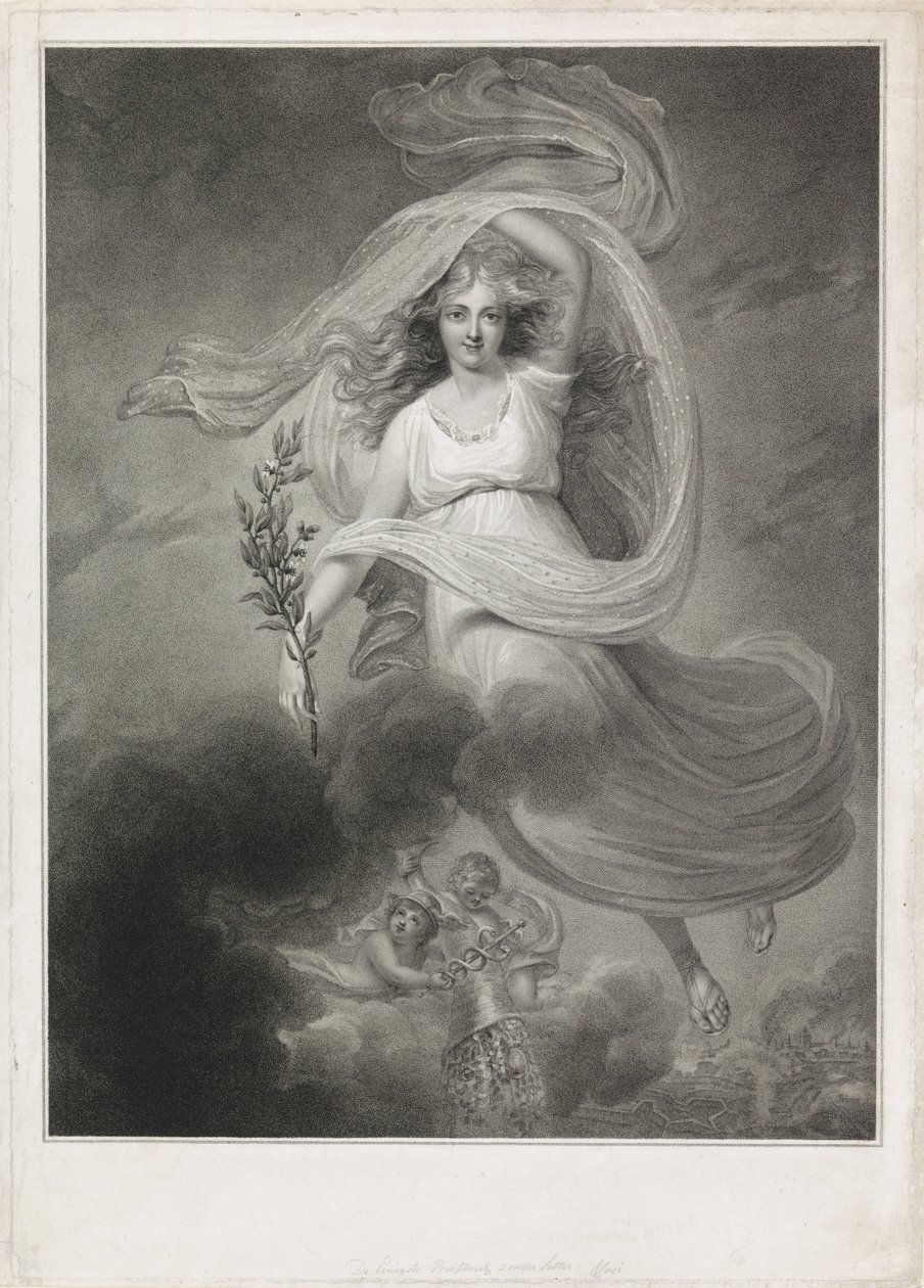 Alegoría de la Paz de Amiens, 1802 de Christiaan Josi