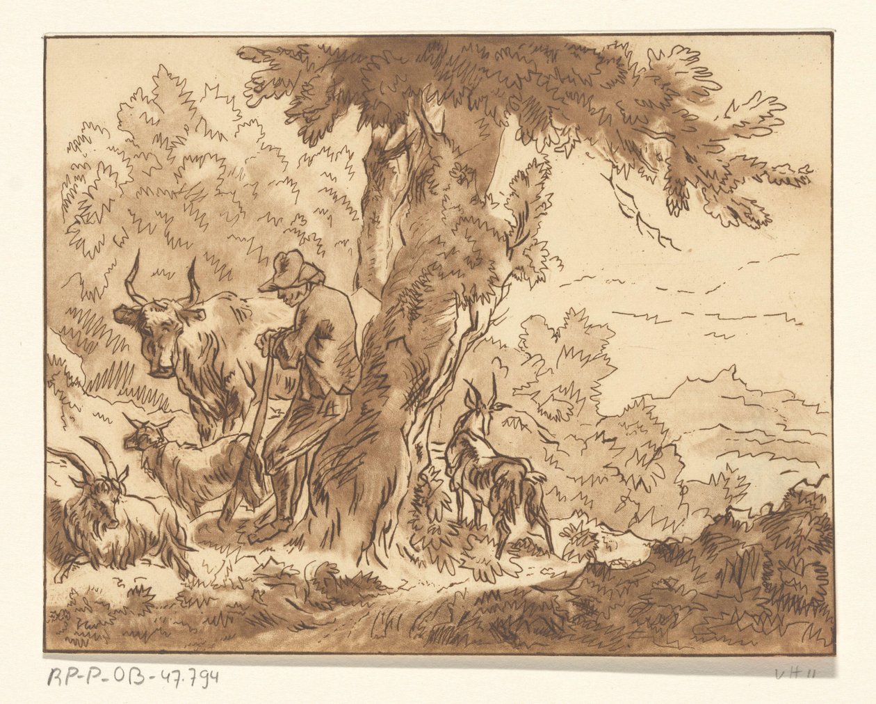 pastor en el árbol de Christiaan Josi