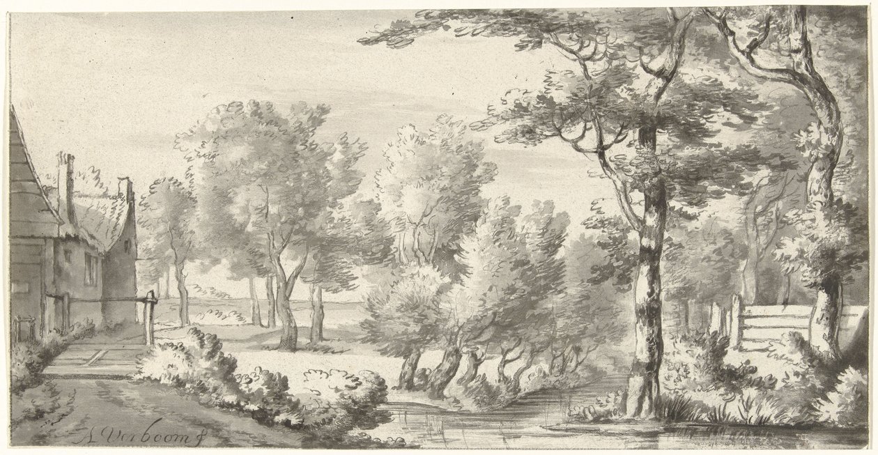 paisaje con granja de Christiaan Josi