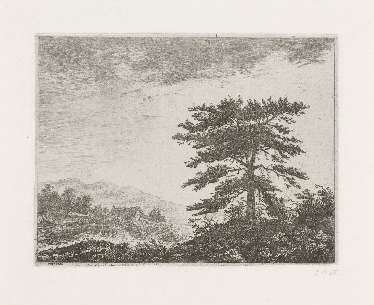 Árbol en un paisaje de brezales de Christiaan Wilhelmus Moorrees