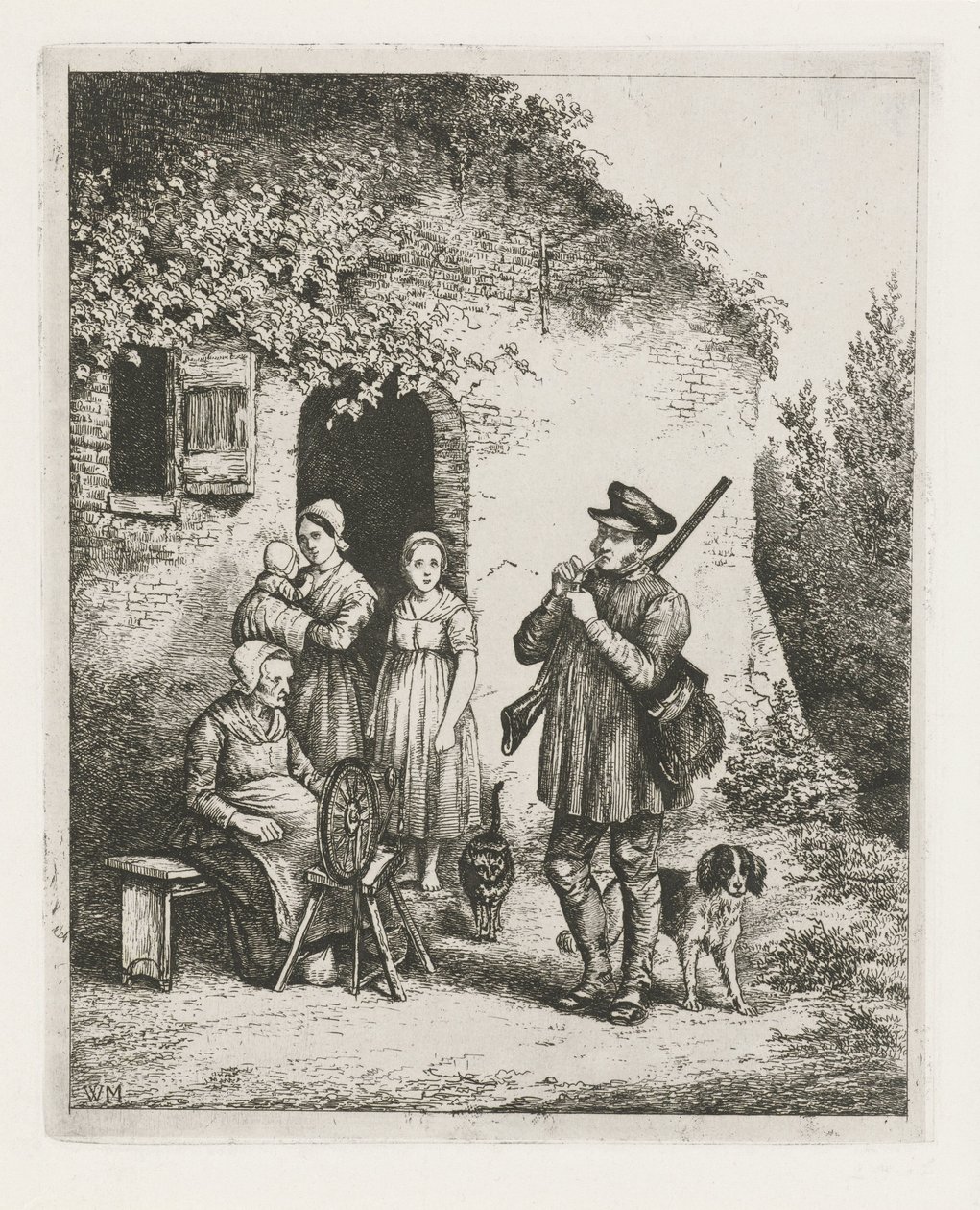 Empresa frente a una casa de Christiaan Wilhelmus Moorrees