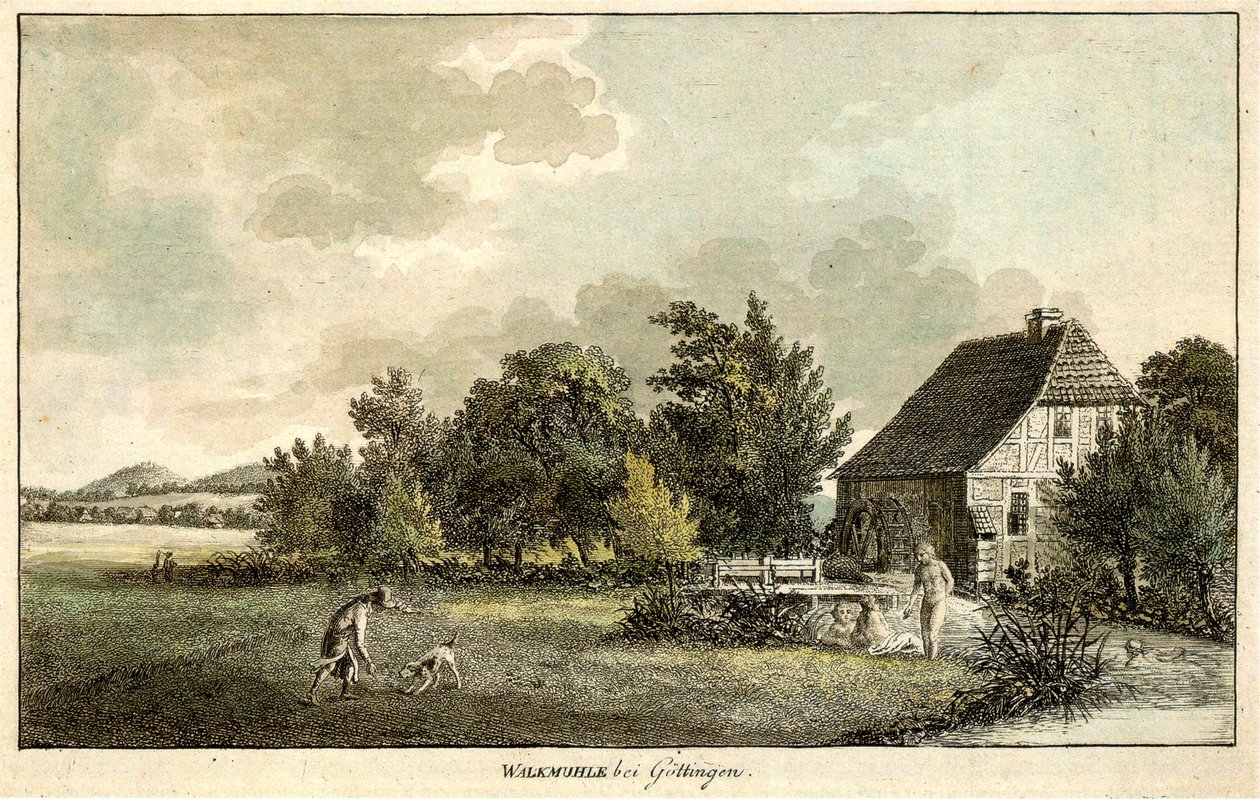 Molino de agua en el canal Leine al sur del centro de Göttingen de Christian Andreas Besemann