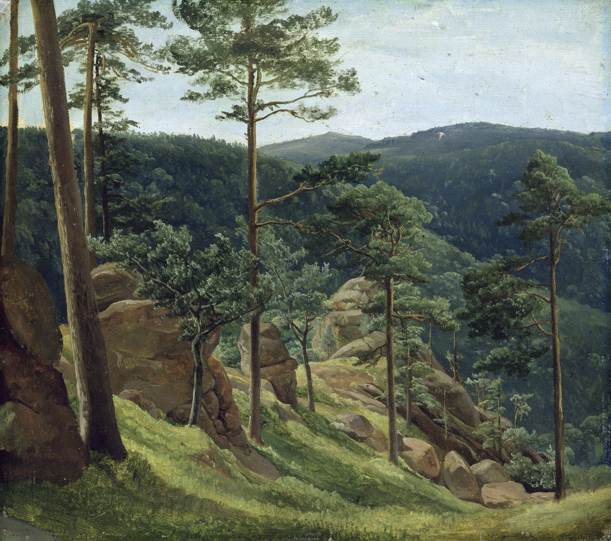 Vista del Monte Brocken, 1829 de Christian Ernst Bernhard Morgenstern