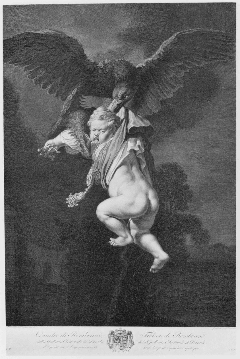 Ganimedes en las garras del águila de Christian Gottfried Schultze