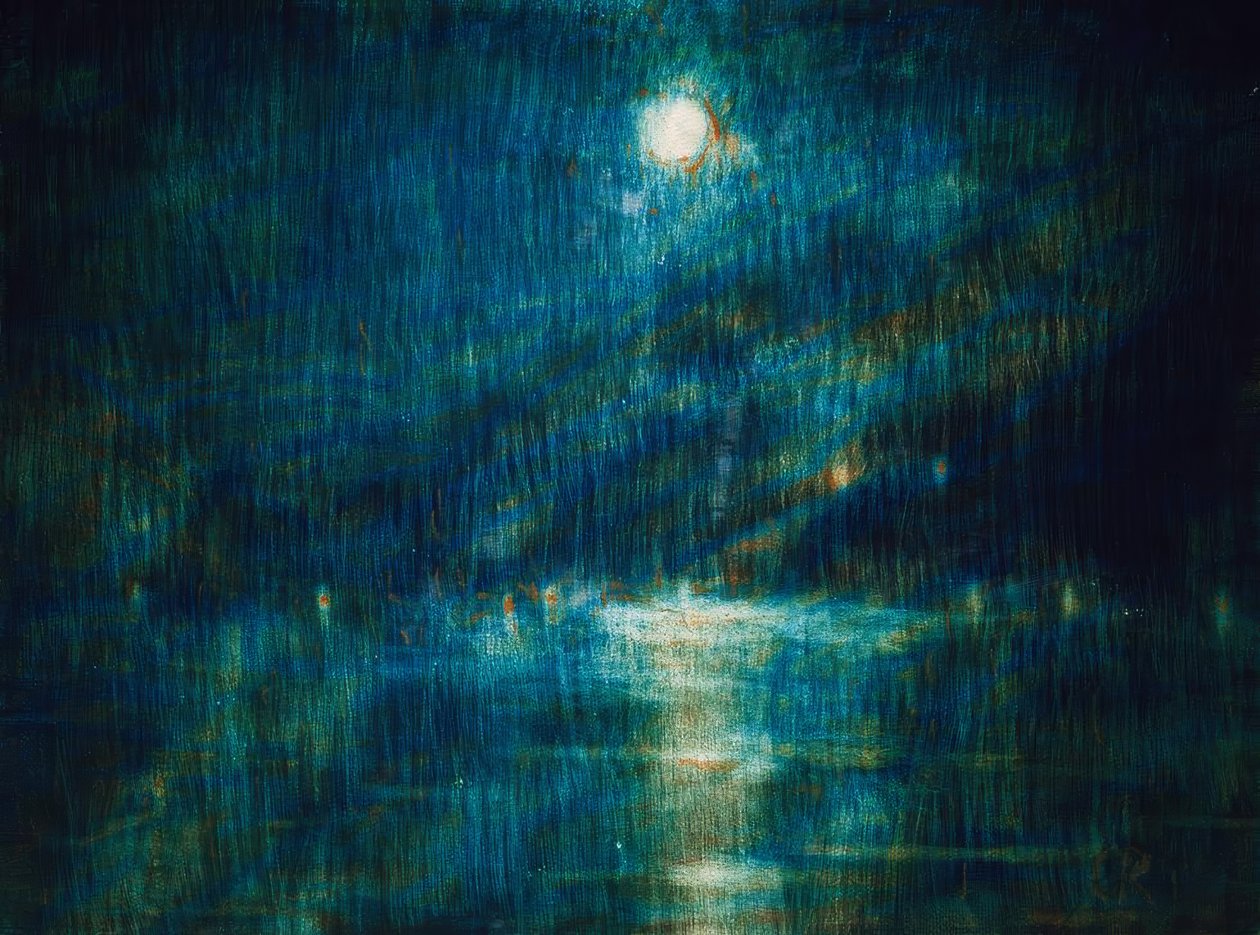 C.Rohlfs, Noche de luna azul (Ascona) de Christian Rohlfs